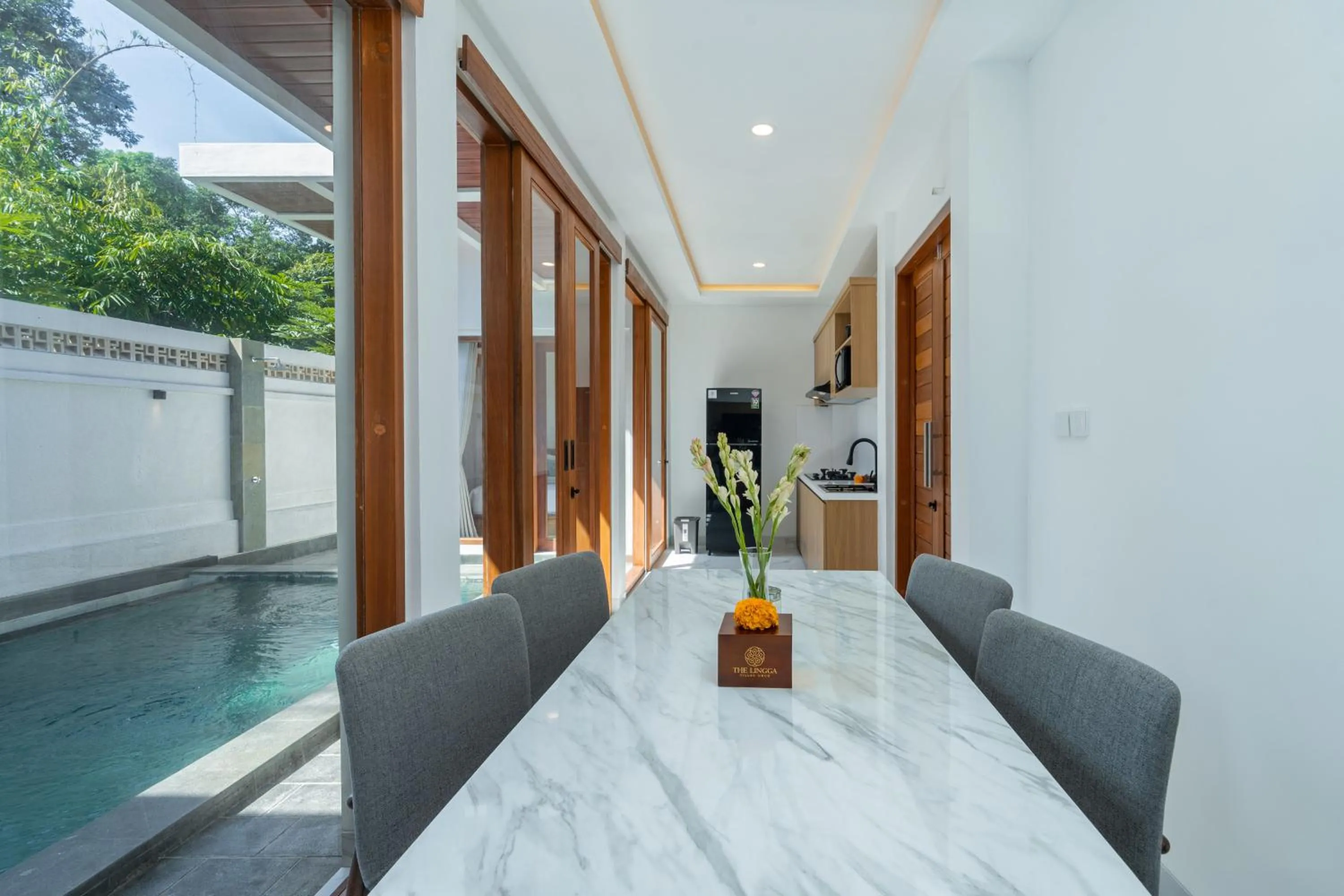 Living room in The Lingga Villas Ubud