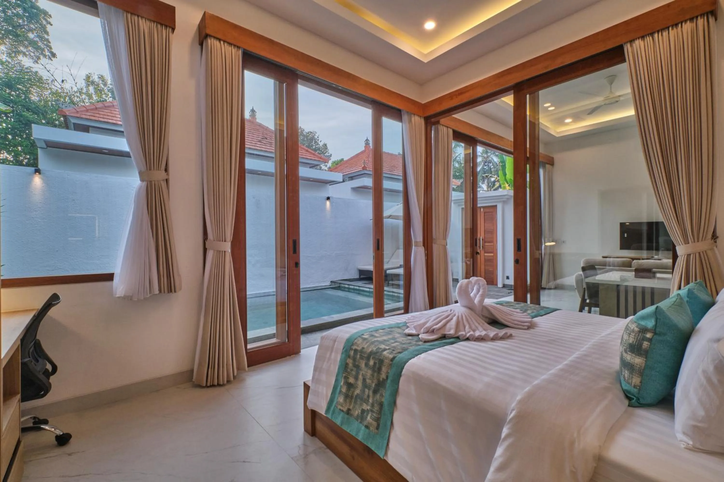 Bedroom, Bed in The Lingga Villas Ubud