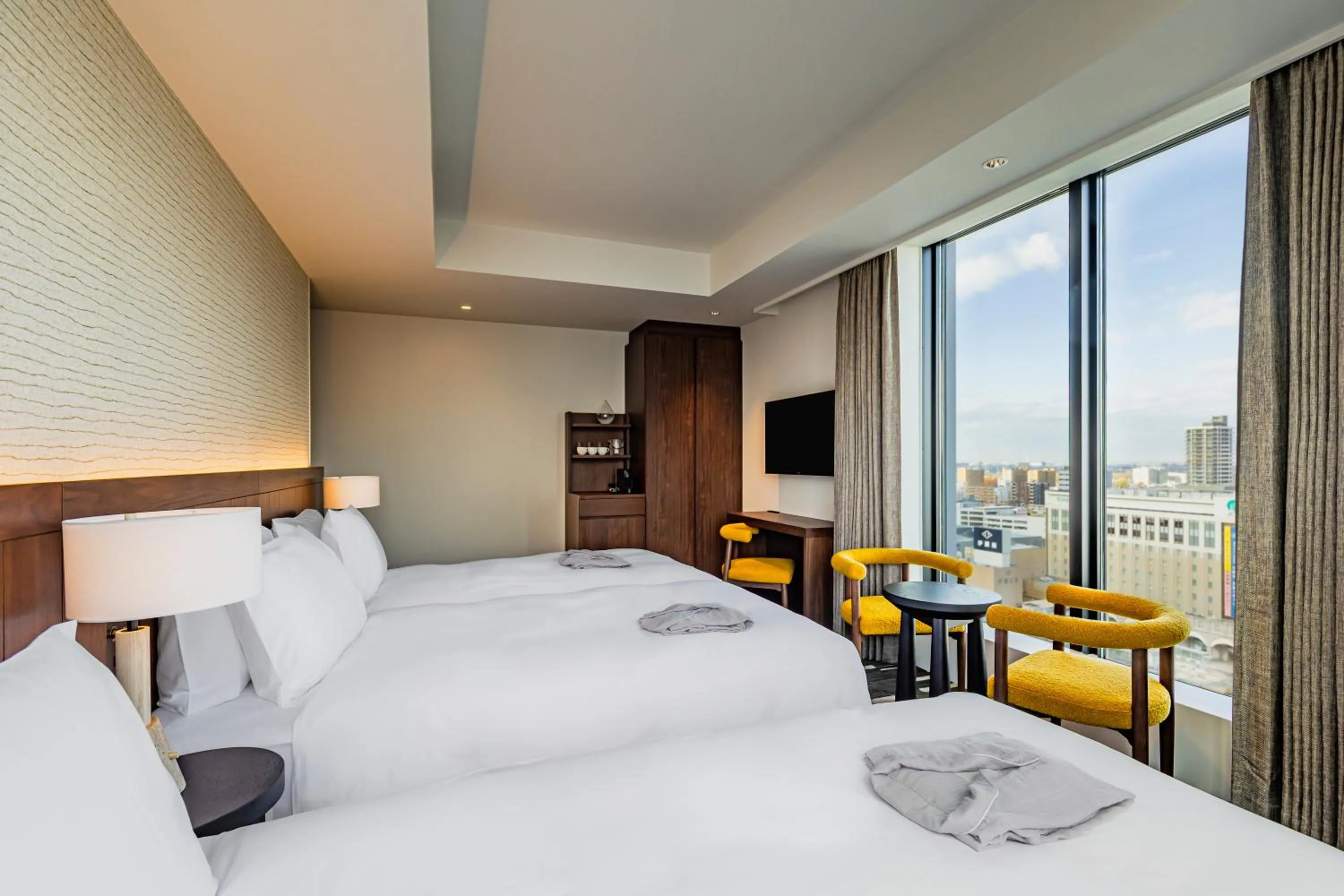 Bed in The Gate Hotel Sapporo by Hulic