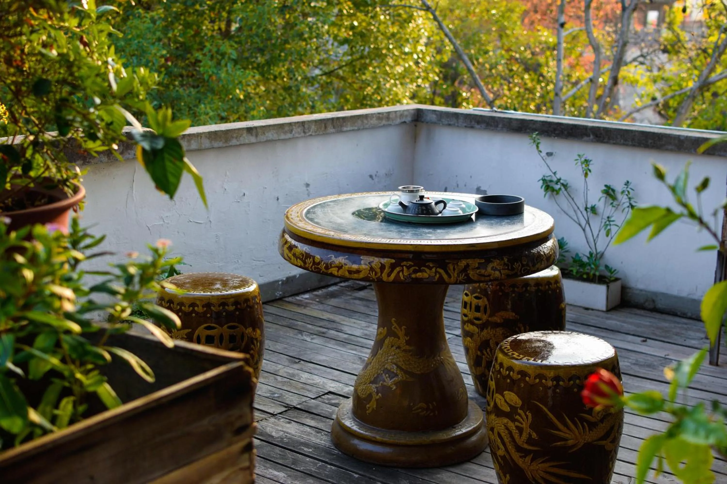 Balcony/Terrace in September Huizhou Inn