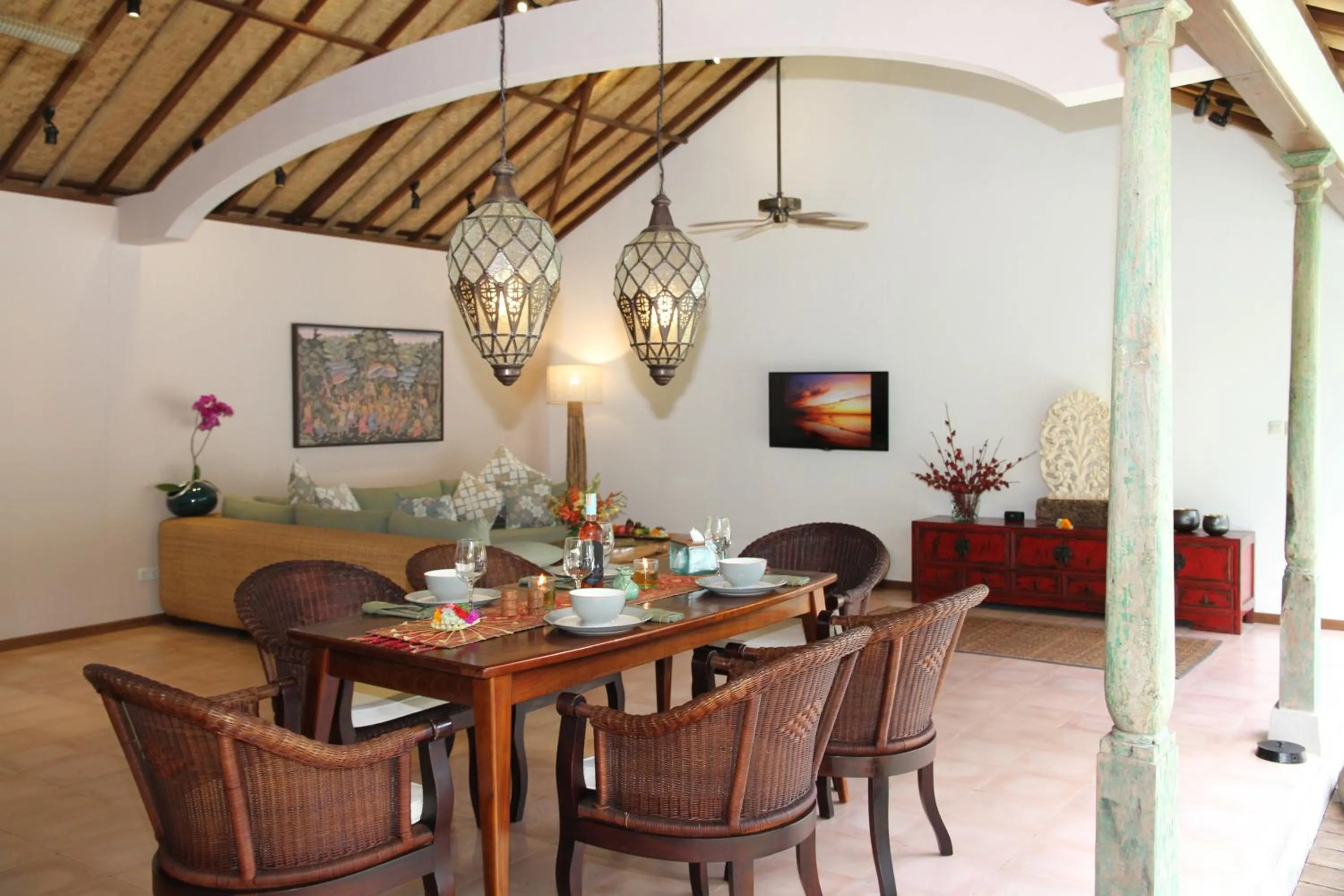 Living room in Cili Emas Oceanside Resort