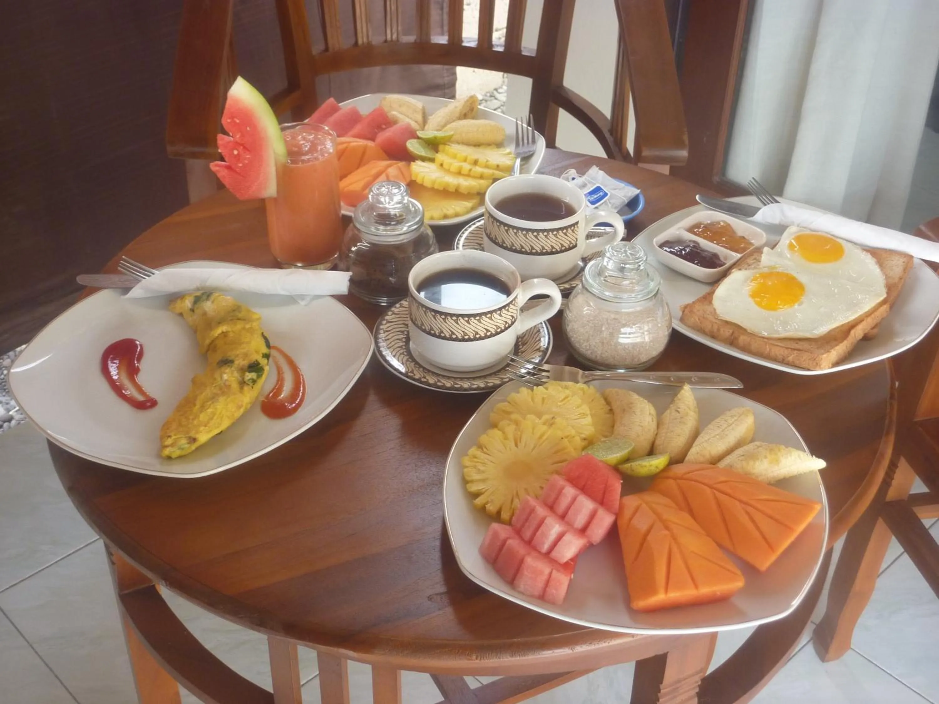 Food and drinks in Tambun Sari Beach Homestay