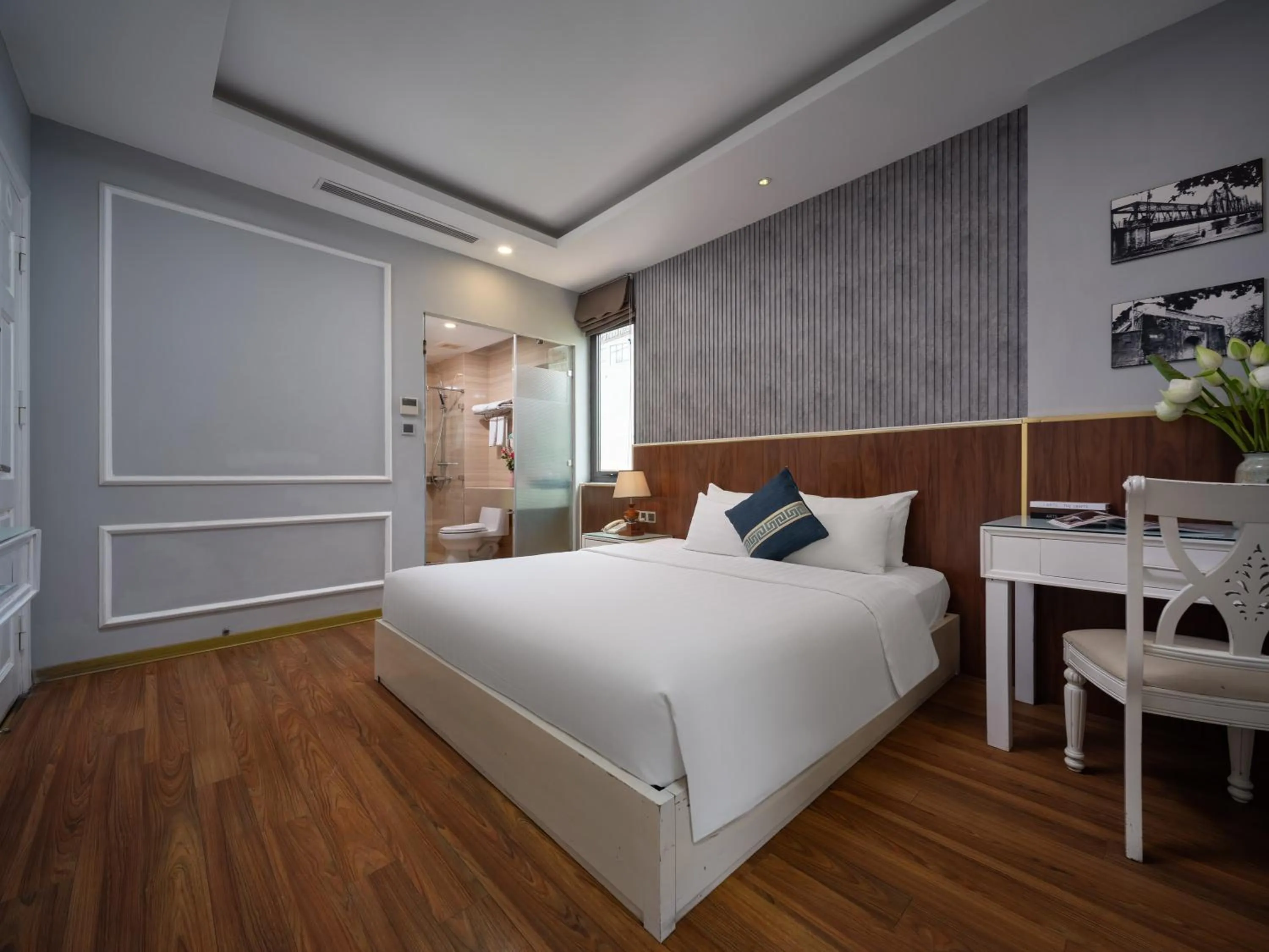 Living room, Bed in Hanoi HM Boutique Hotel