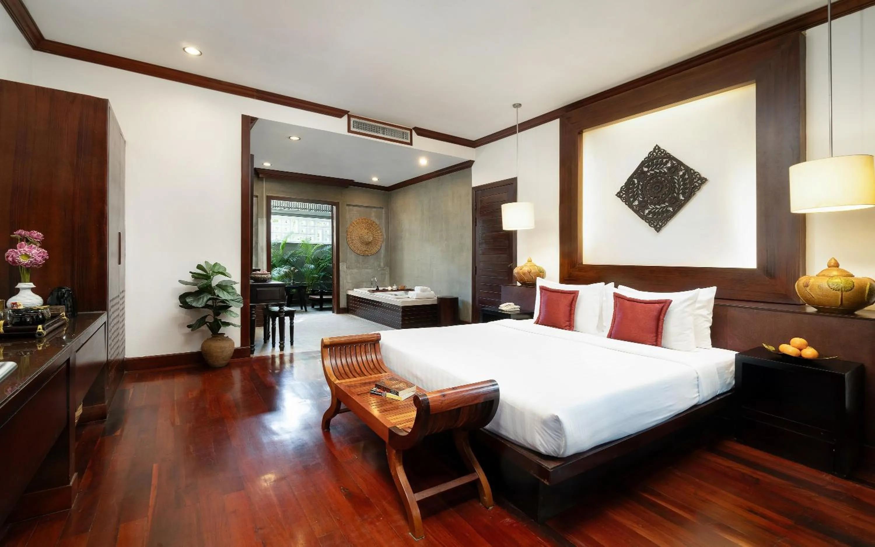 Bed in The Moon Residence & Spa