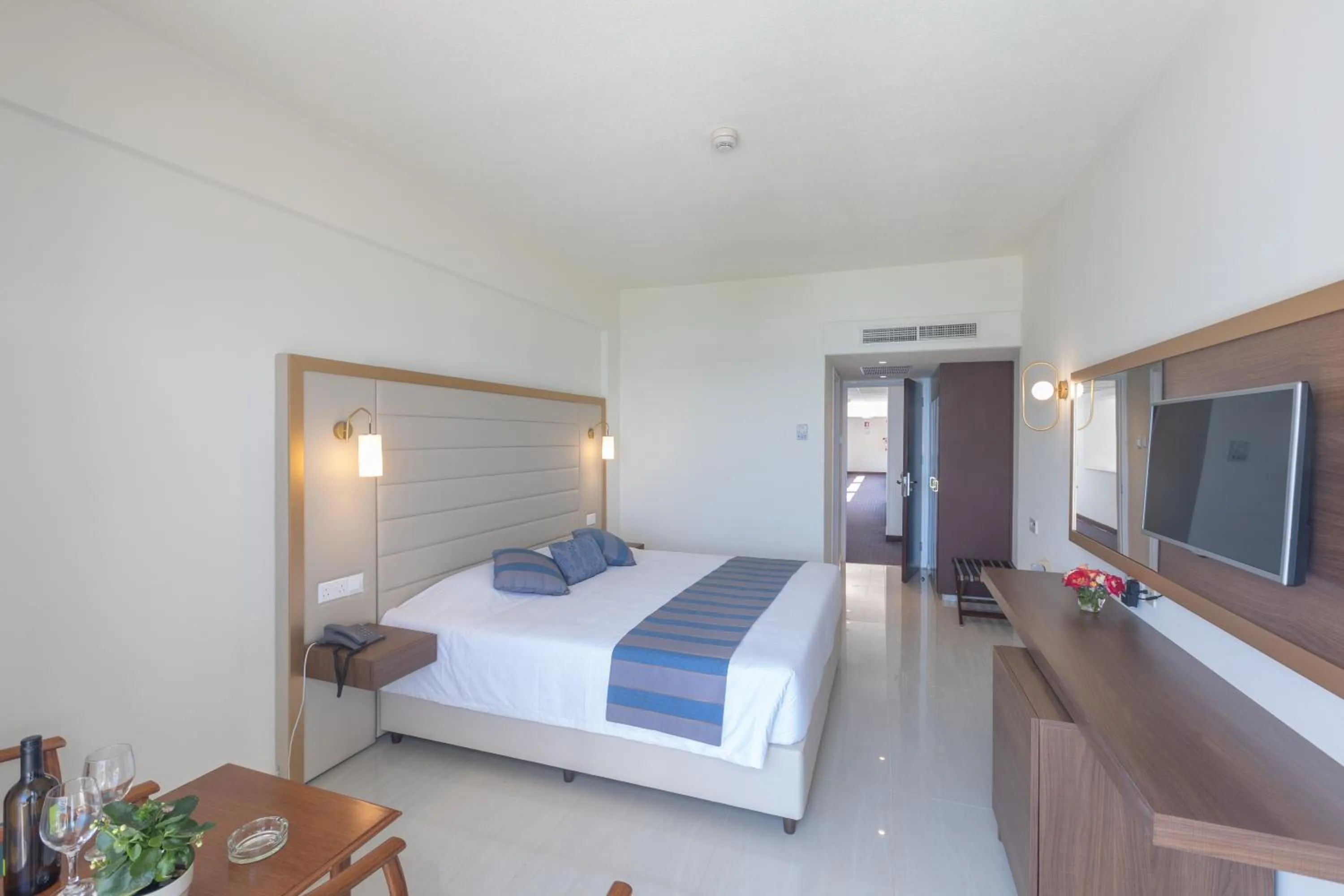 Bed in Iliada Beach Hotel