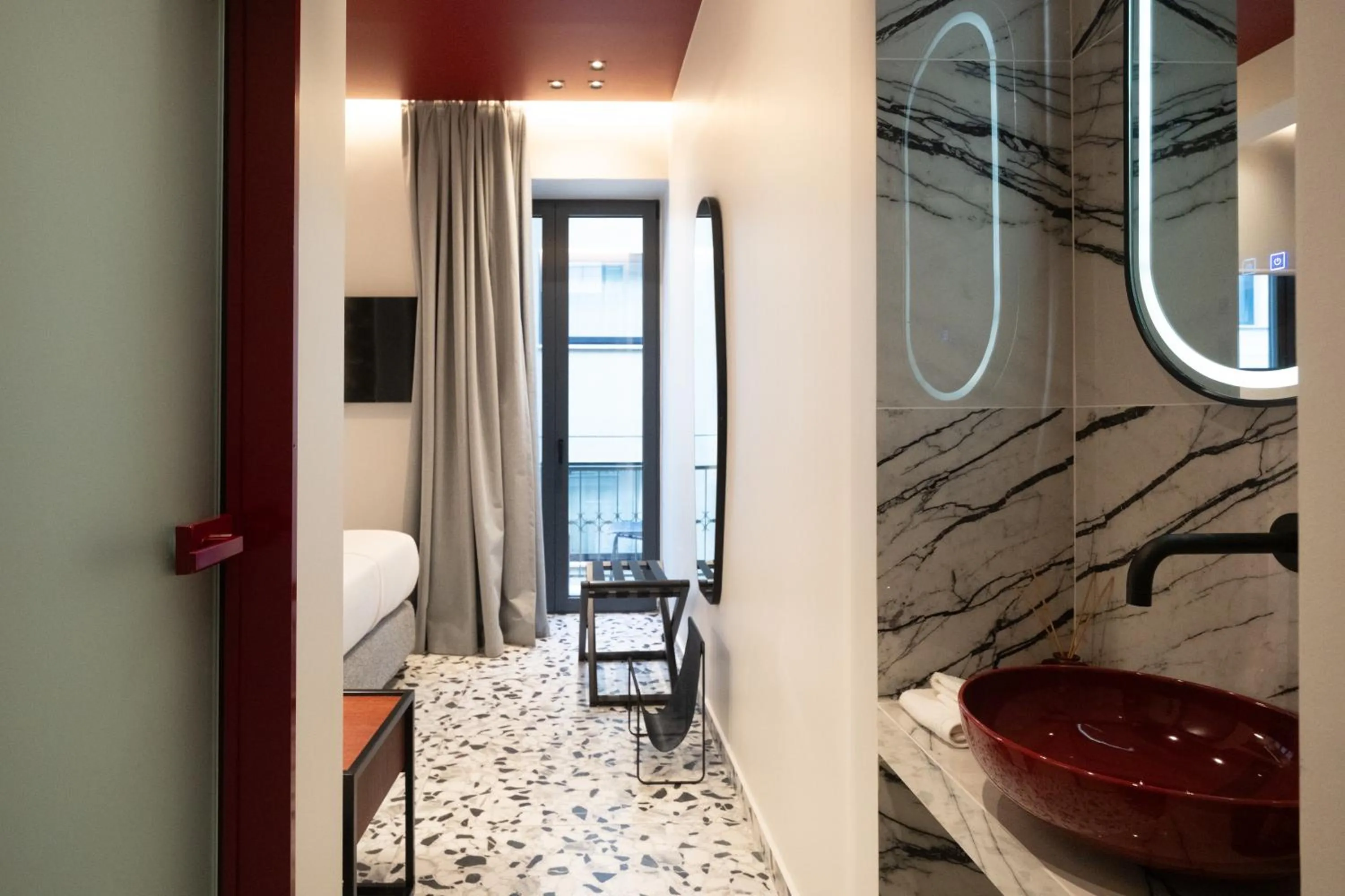 Bedroom, Bed in Athens Retro