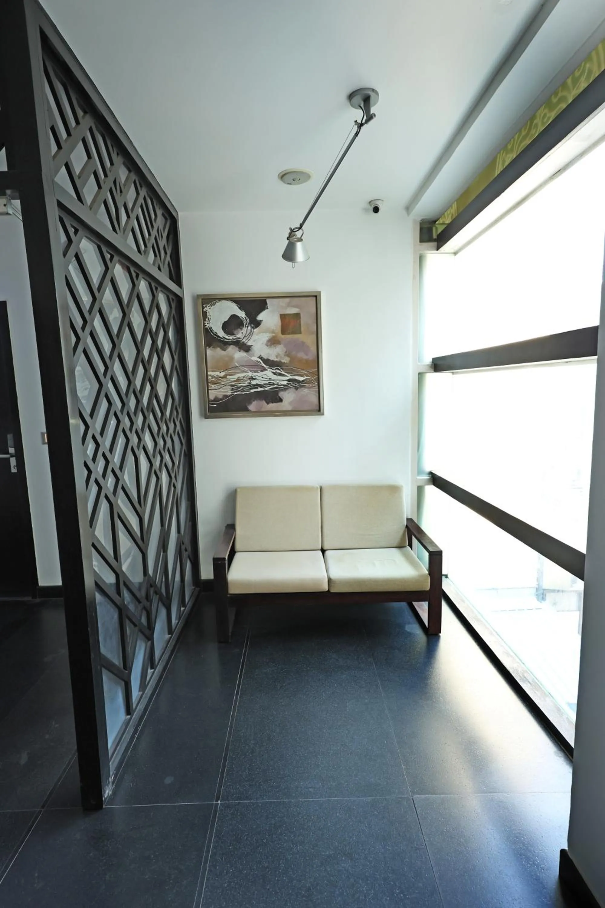 Seating area in Purple Brigade, Bangalore