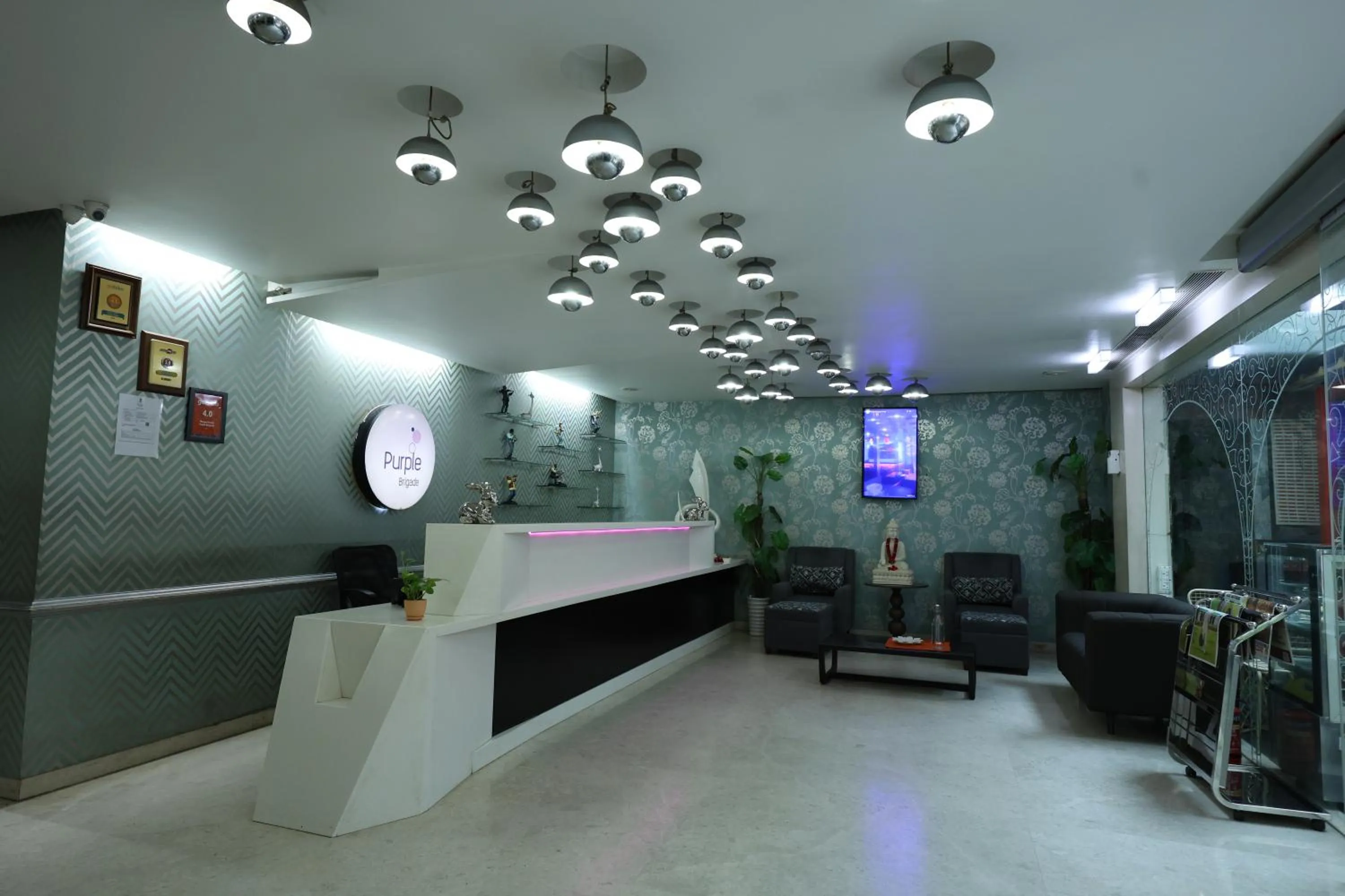 Lobby or reception in Purple Brigade, Bangalore