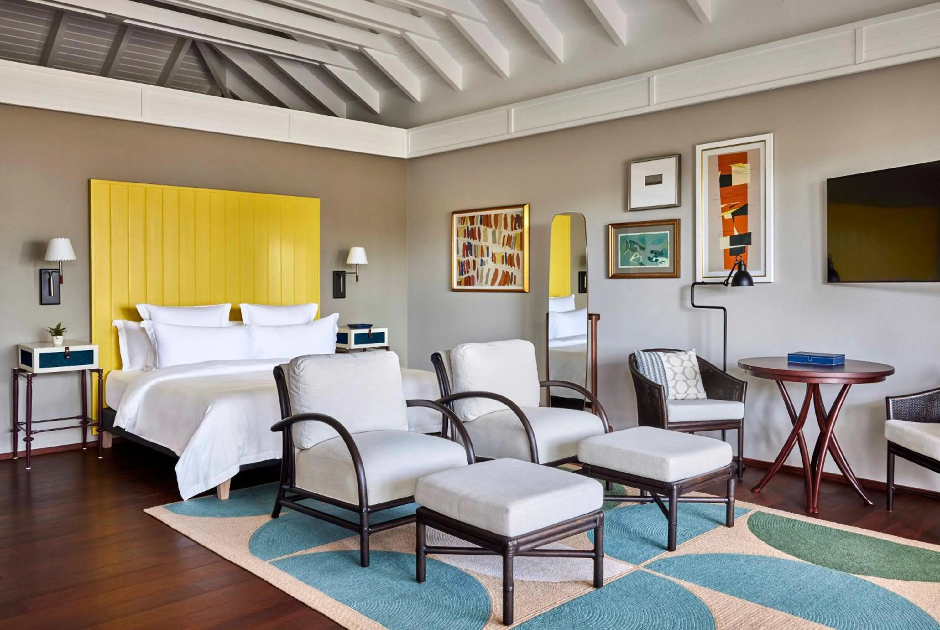 TV and multimedia, Bed in Rosewood Le Guanahani St Barth