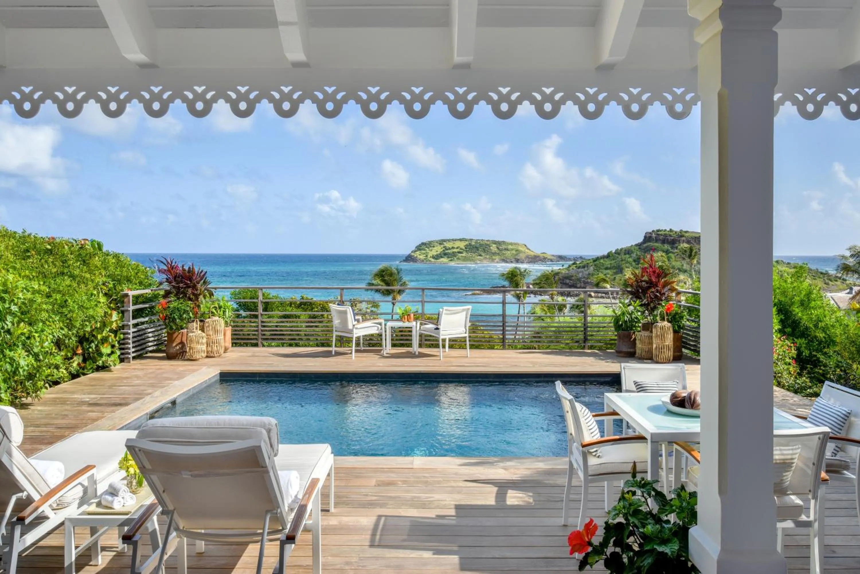 Patio in Rosewood Le Guanahani St Barth