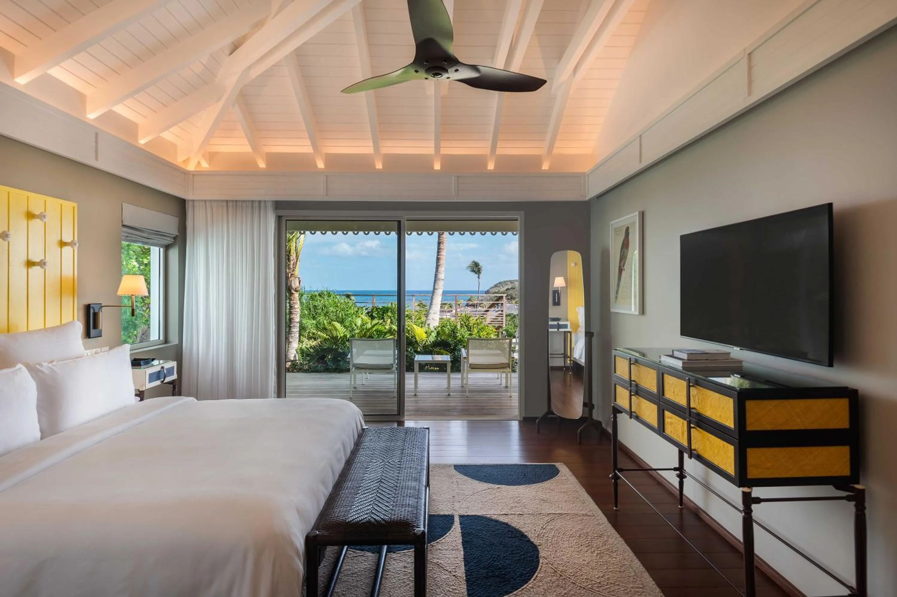 Patio, Bed in Rosewood Le Guanahani St Barth