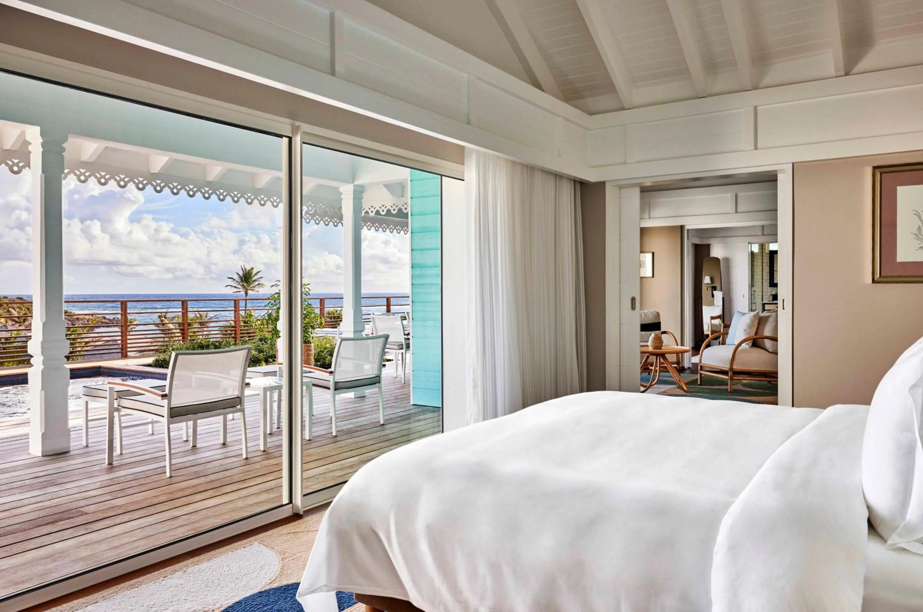 Bed in Rosewood Le Guanahani St Barth