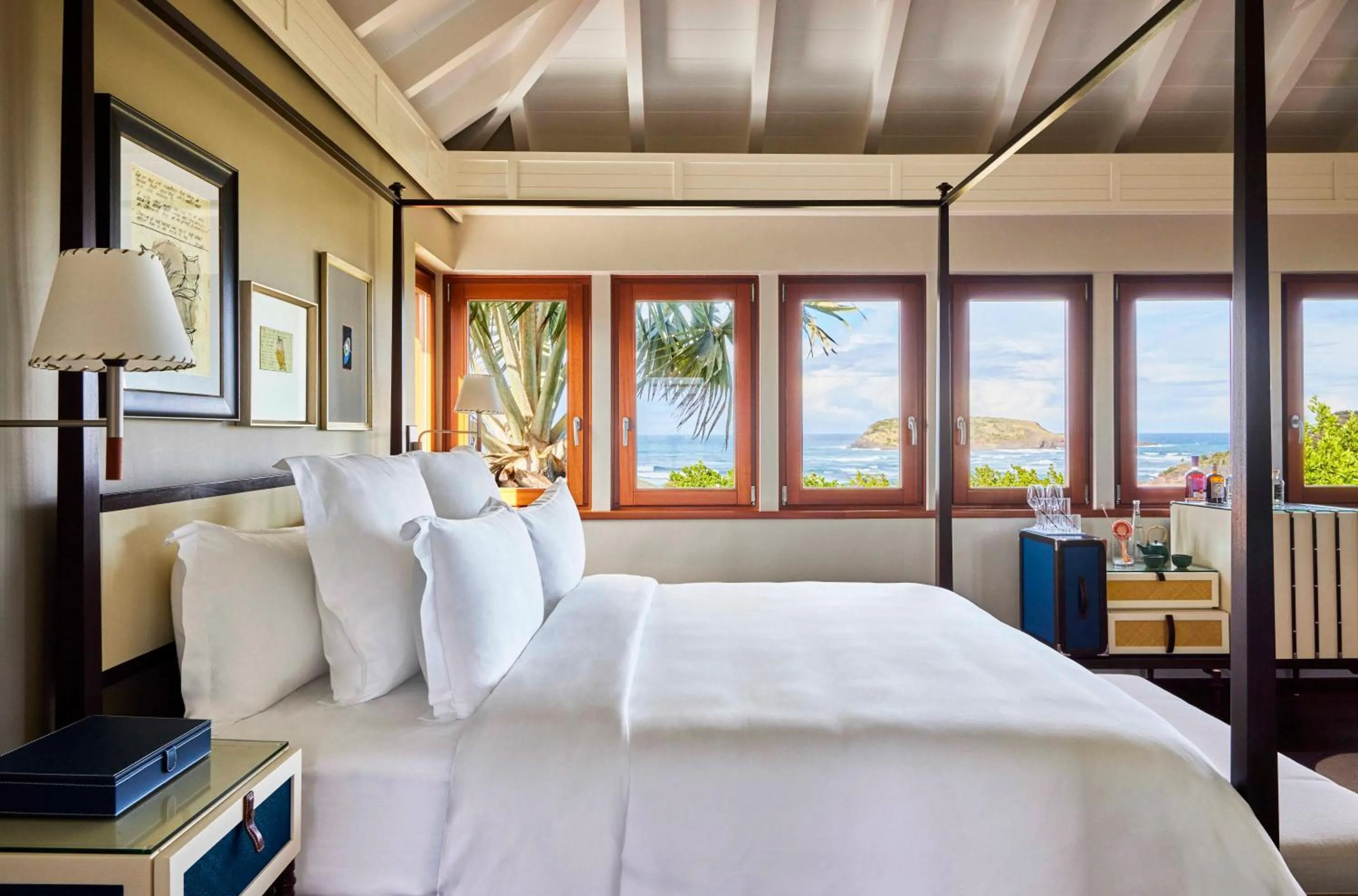 Bed in Rosewood Le Guanahani St Barth