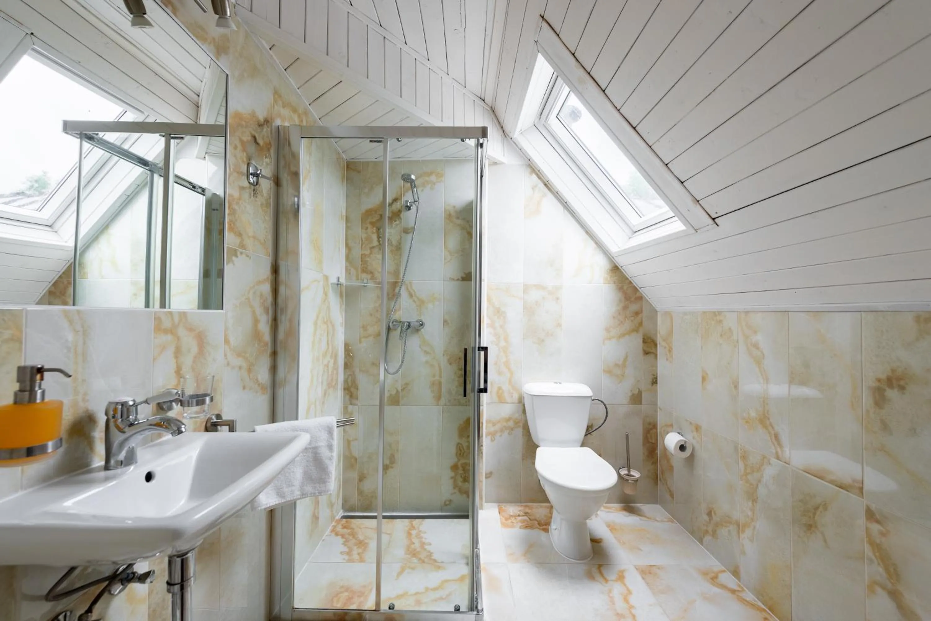 Shower in Wellness & SPA boutique Hotel pod lipkami Prague