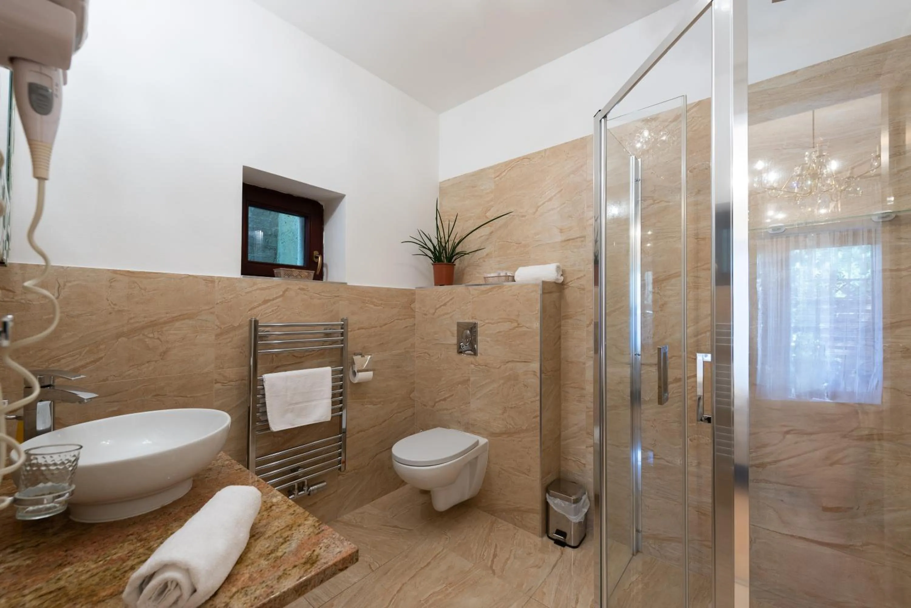 Shower in Wellness & SPA boutique Hotel pod lipkami Prague