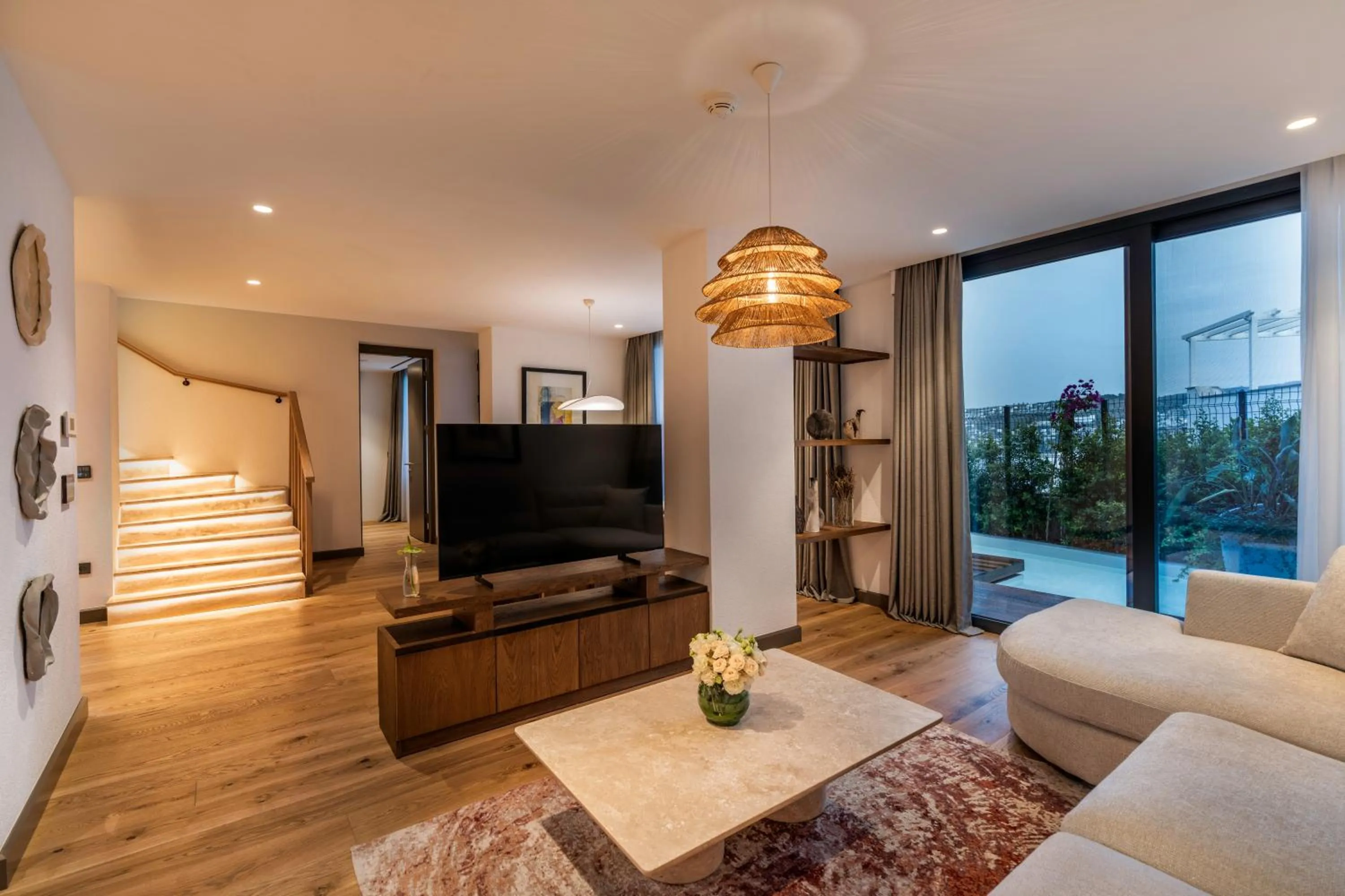 Communal lounge/ TV room in Cape Bodrum Luxury Hotel & Beach