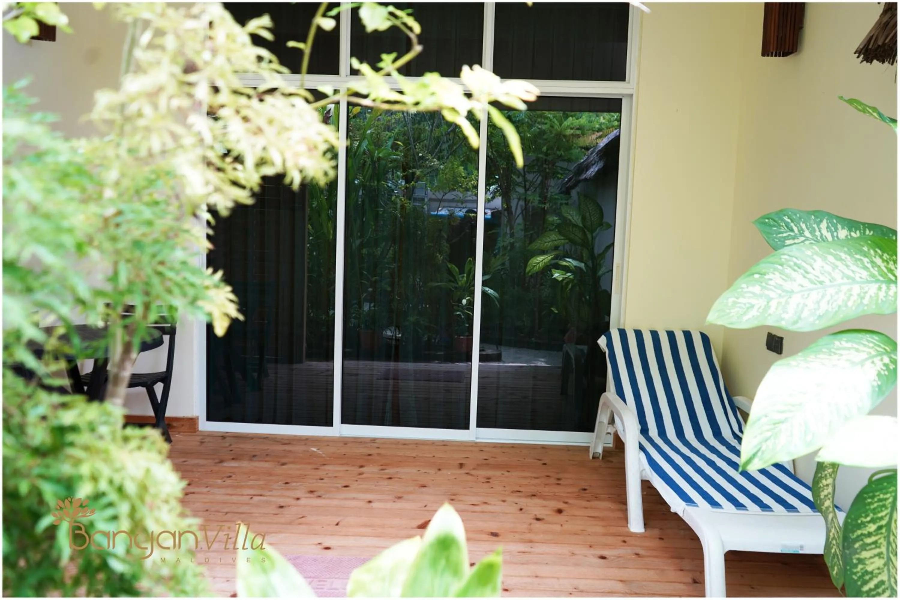 Patio in Banyan Villa Maldives Dhangethi