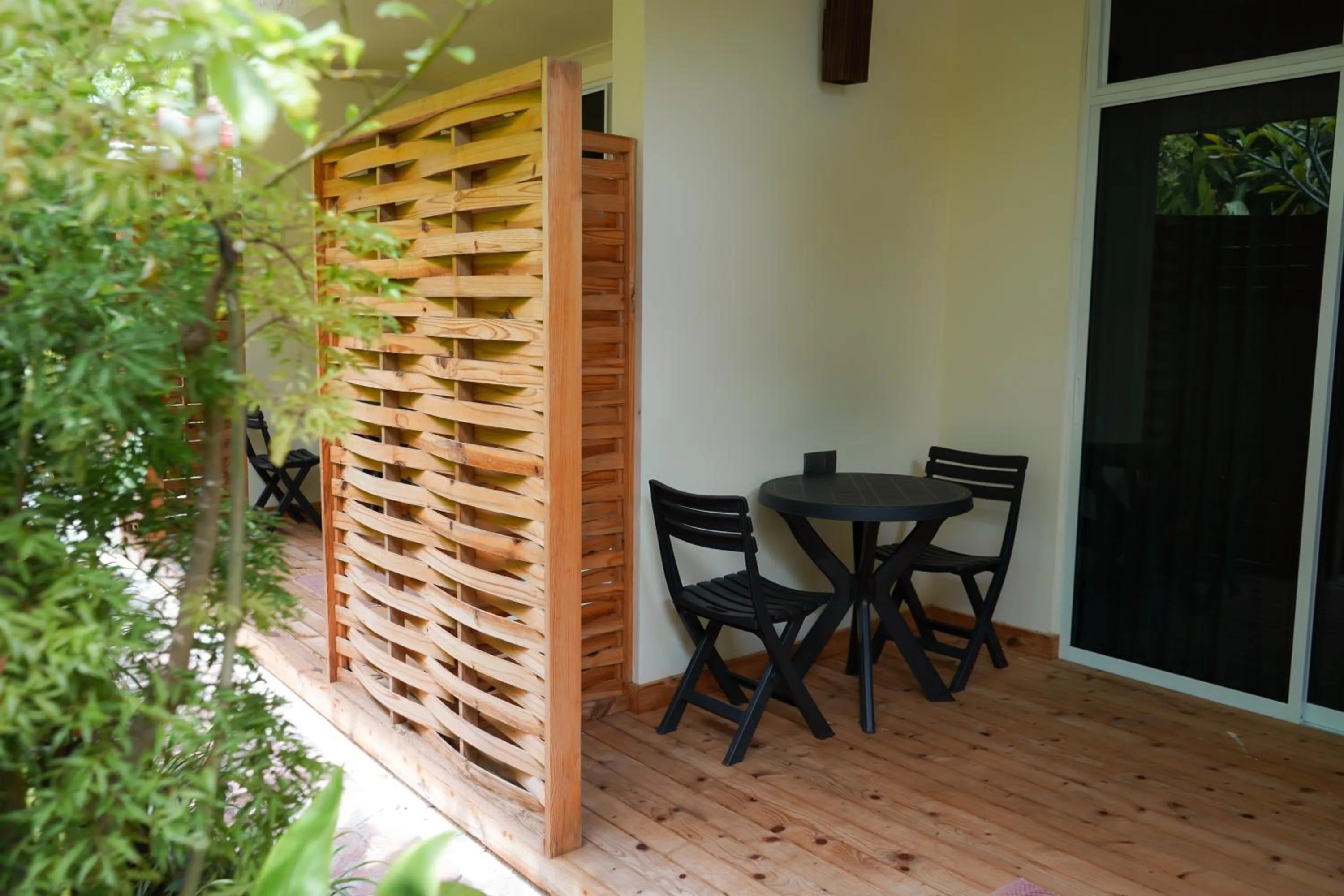 Patio in Banyan Villa Maldives Dhangethi