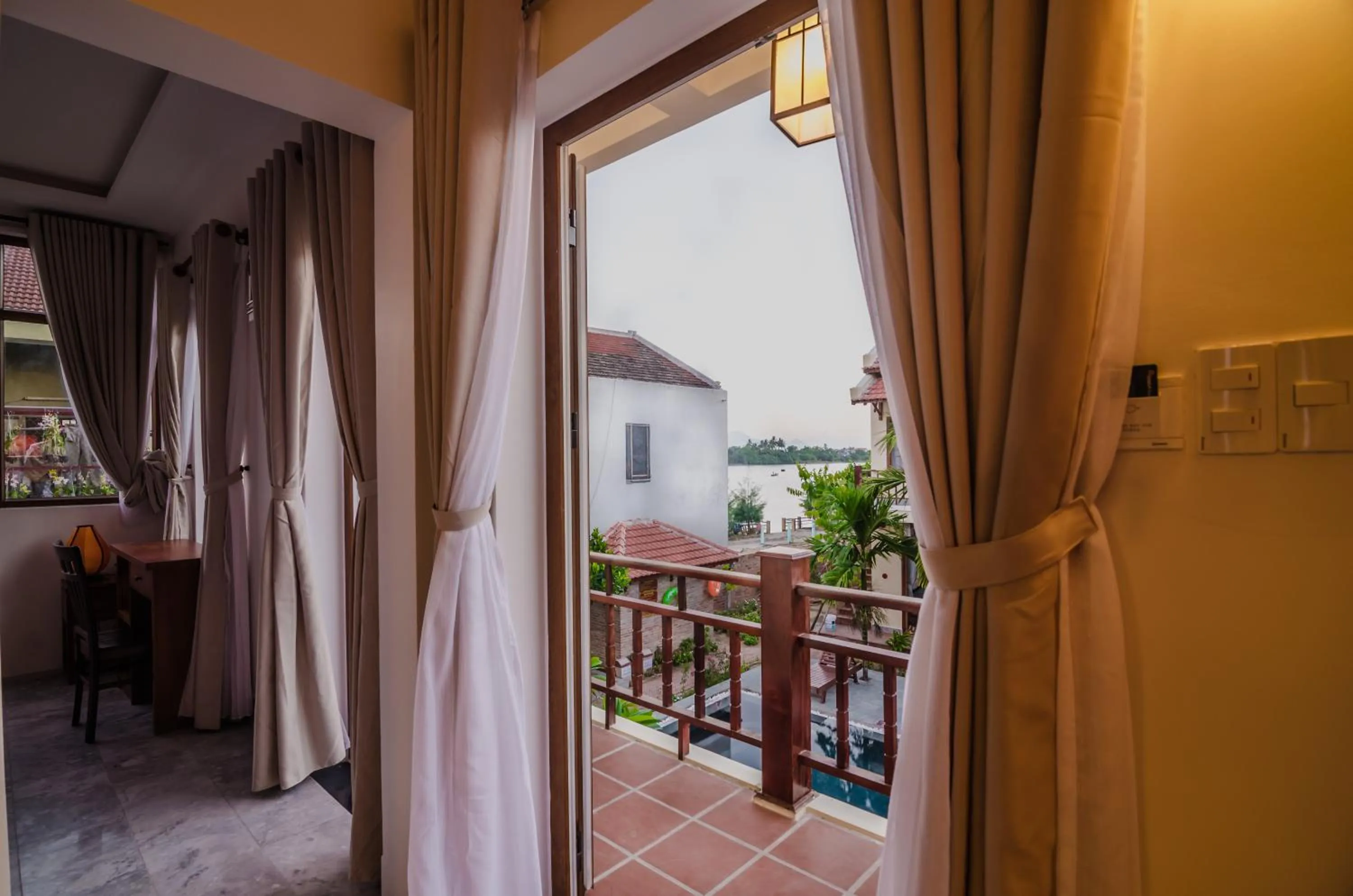 Garden view in Villa Orchid Garden Riverside Hoi An