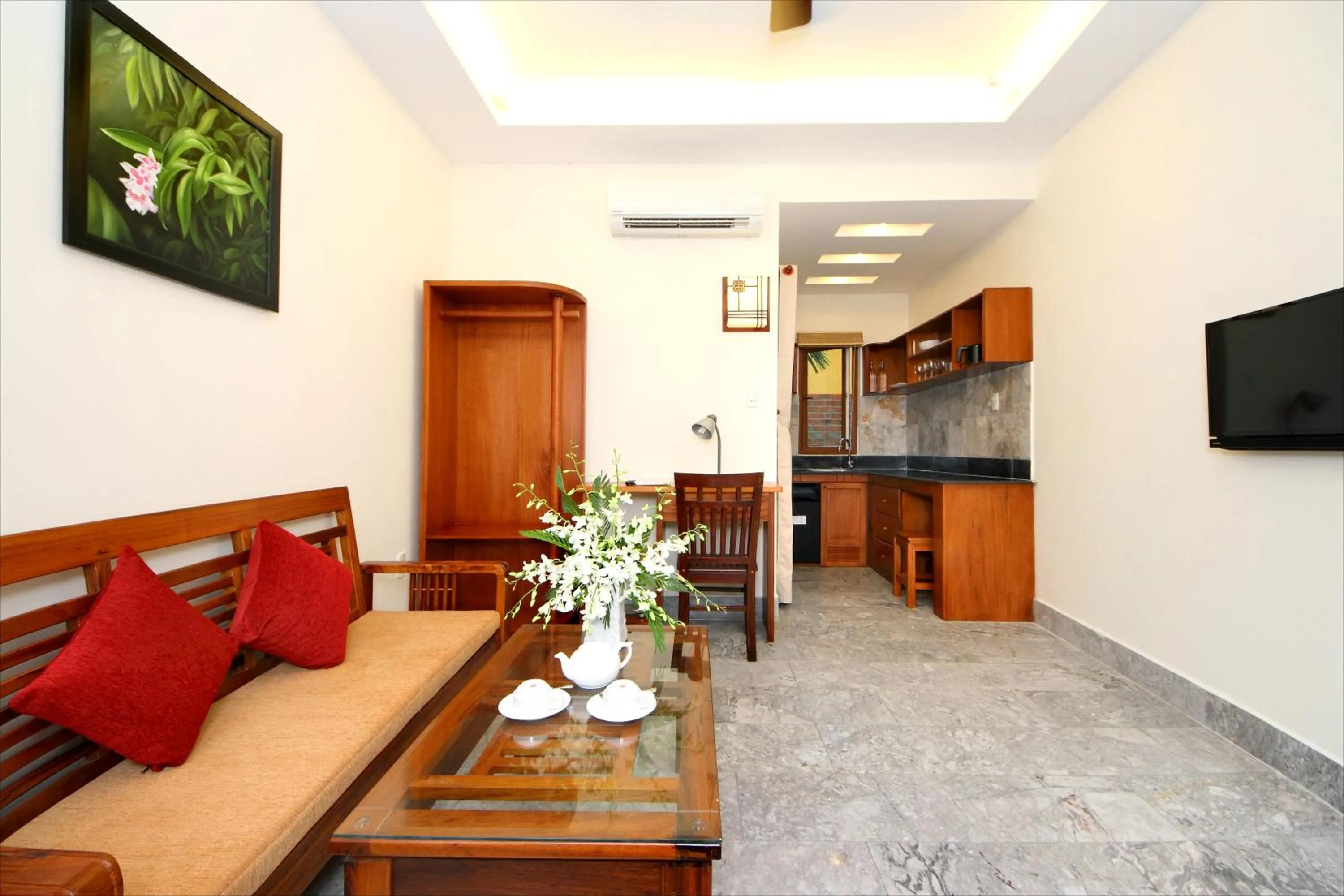 Living room in Villa Orchid Garden Riverside Hoi An