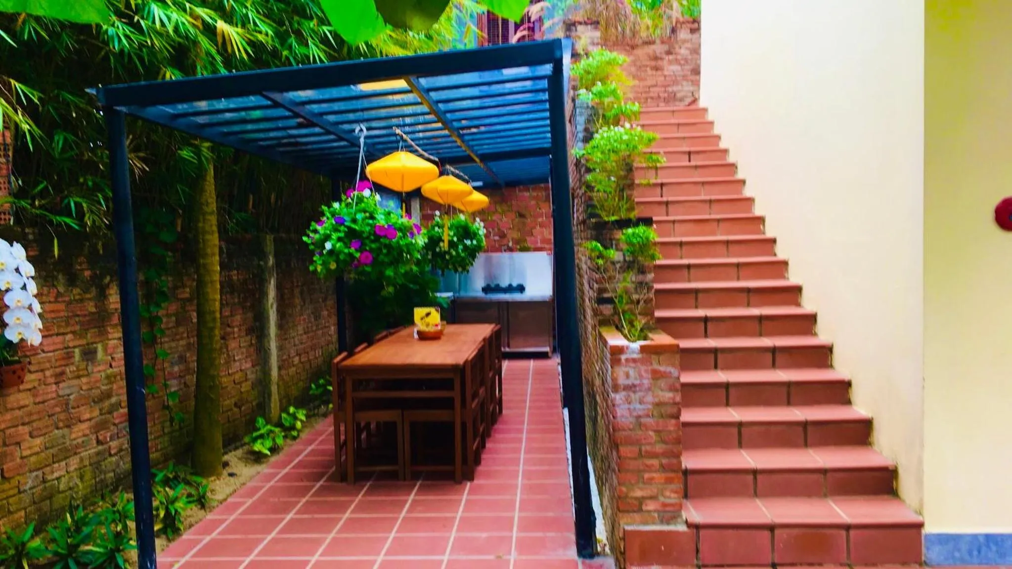 Balcony/Terrace in Villa Orchid Garden Riverside Hoi An