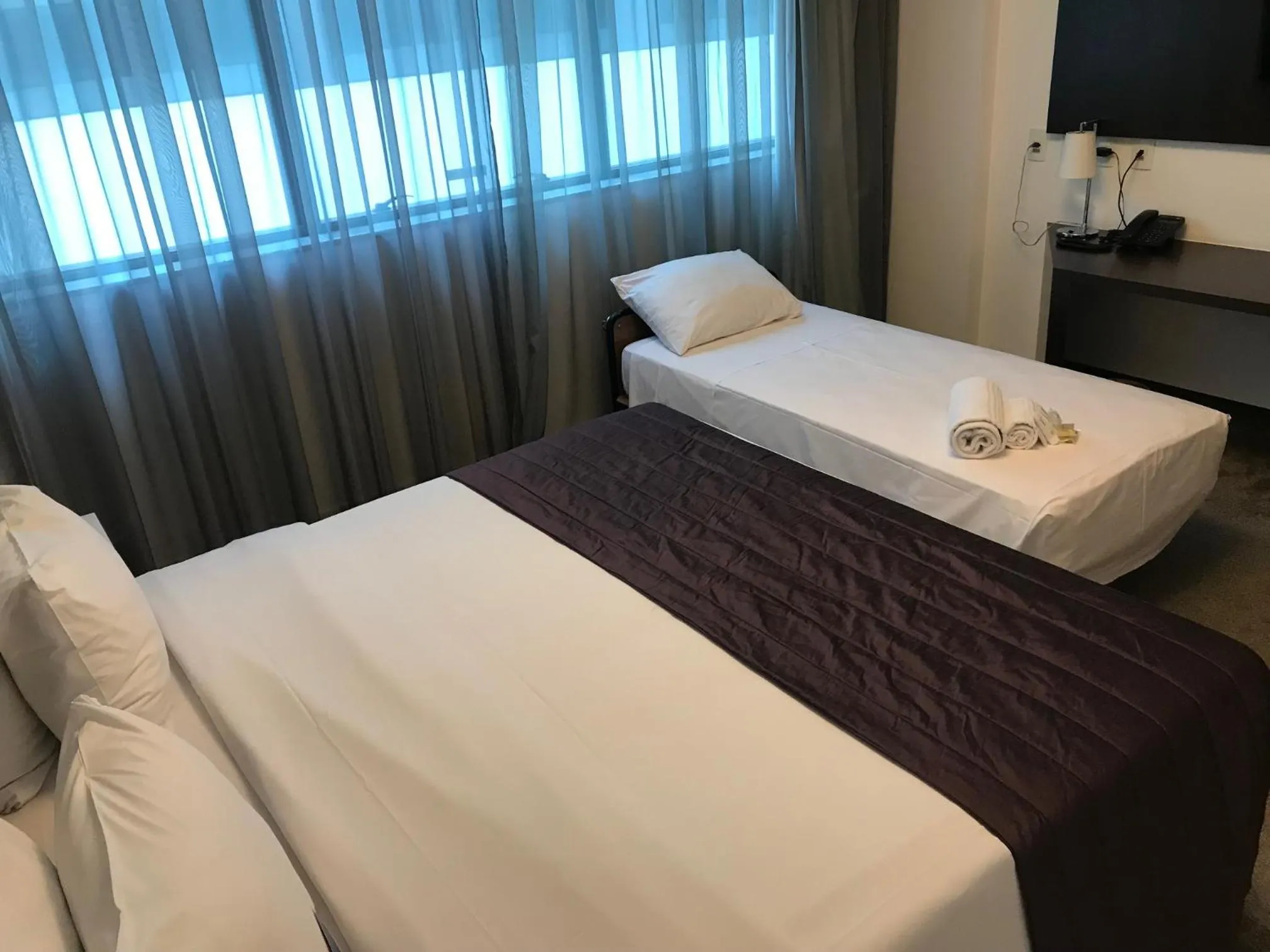 Bedroom, Bed in Blue Tree Premium Alphaville