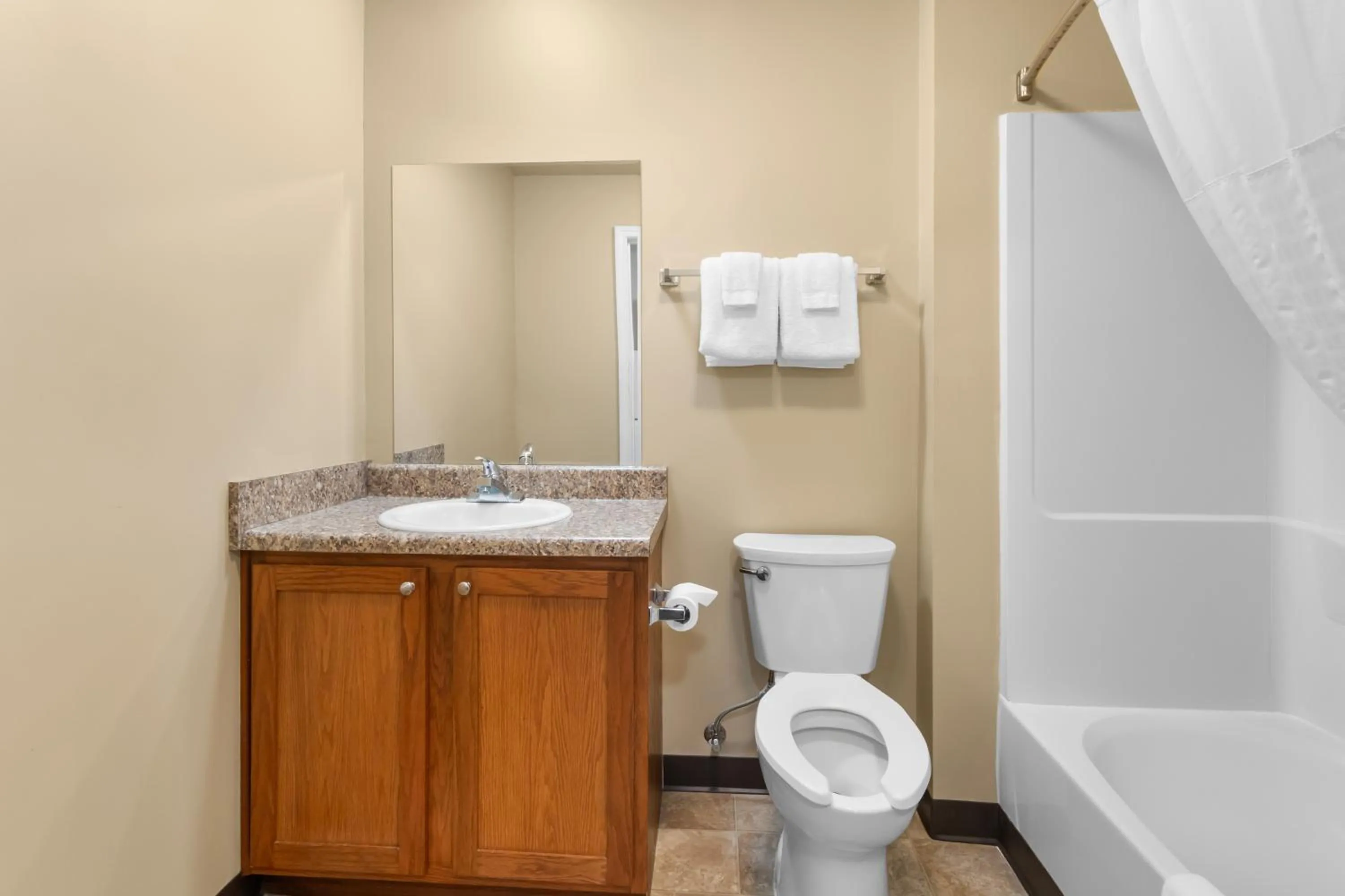 Bathroom in Risewell Kitchen Suites Pleasanton