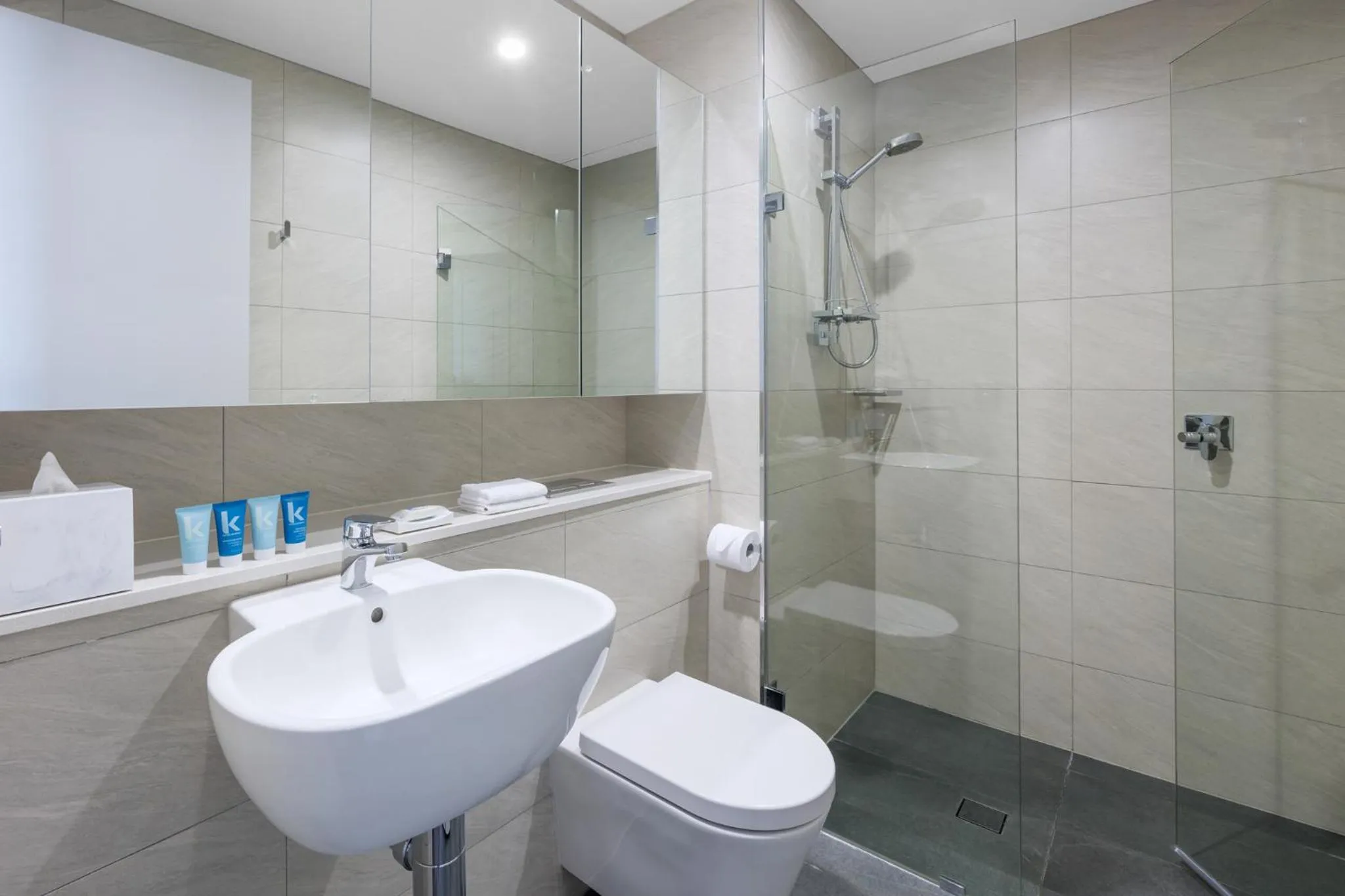 Bathroom in Meriton Suites Chatswood