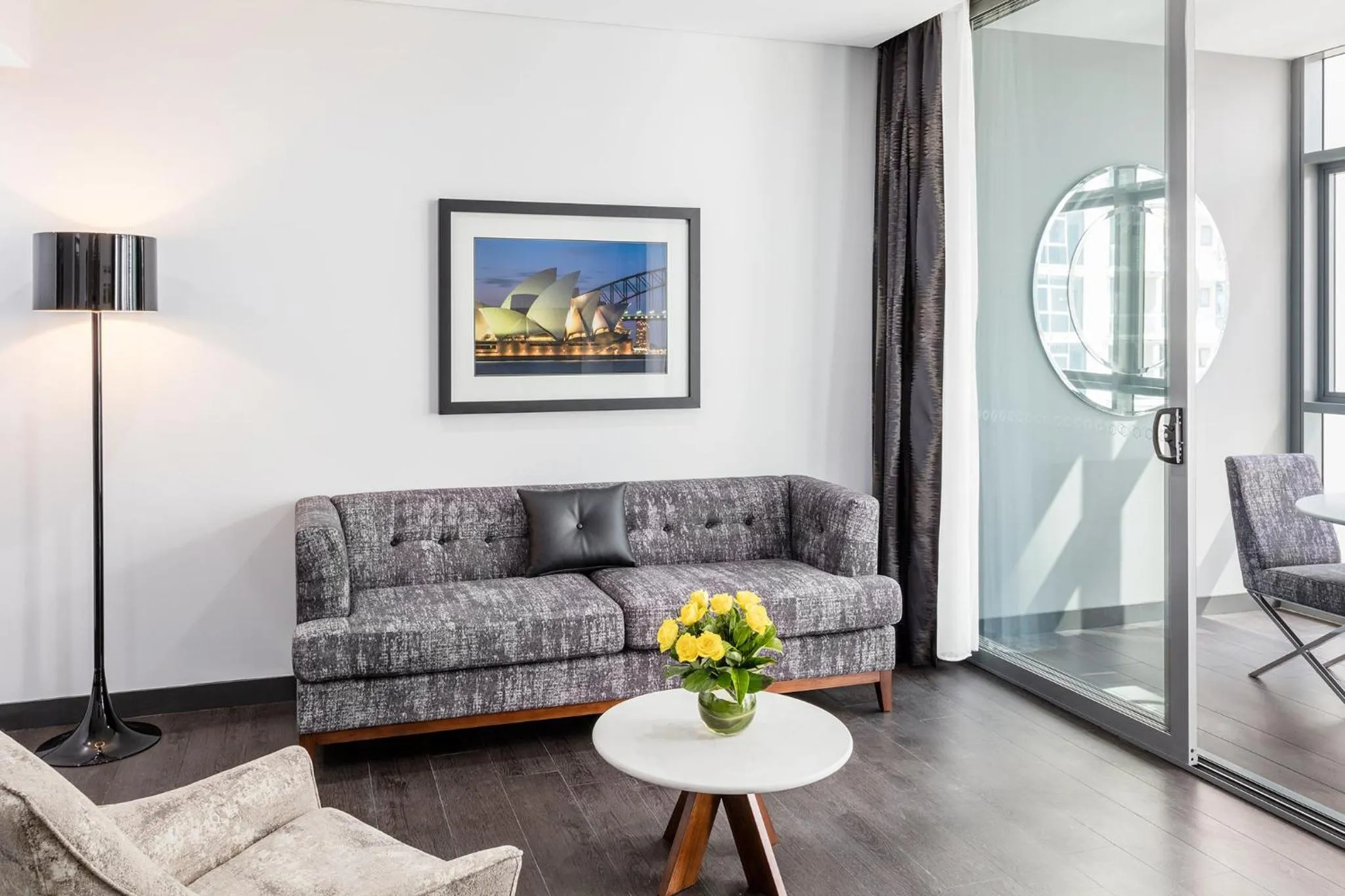 Living room in Meriton Suites Chatswood