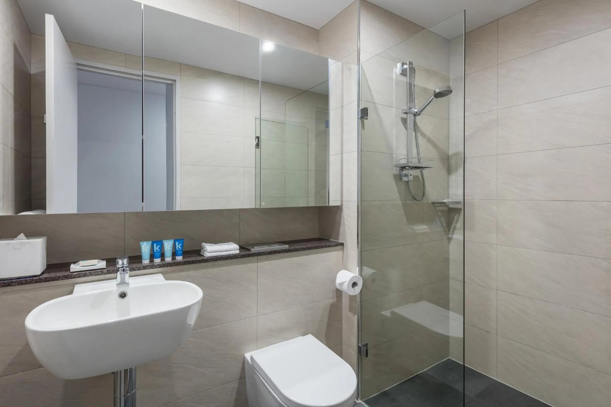 Bathroom in Meriton Suites Chatswood
