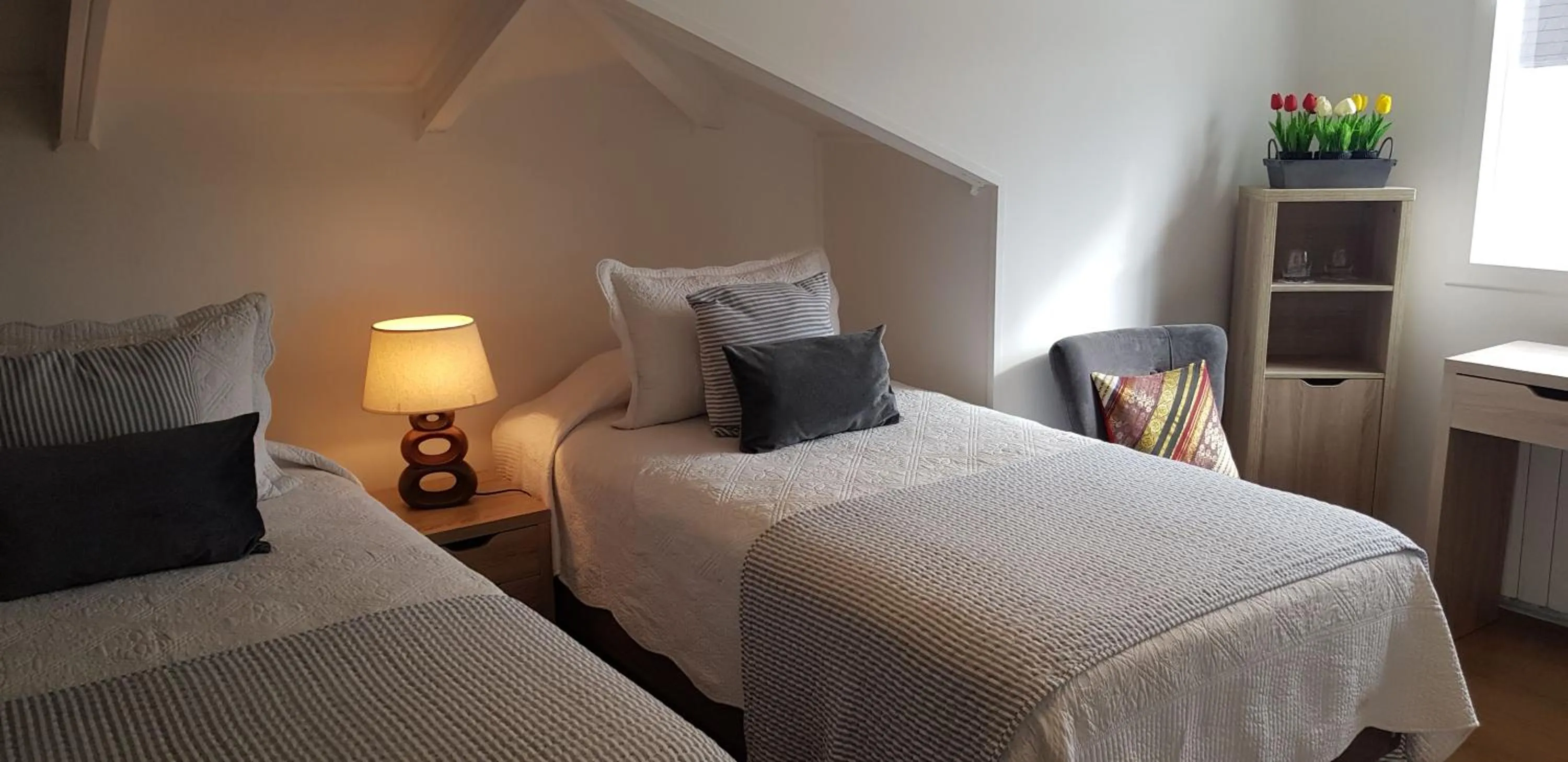 Bed in Hotel Puerta del Lago