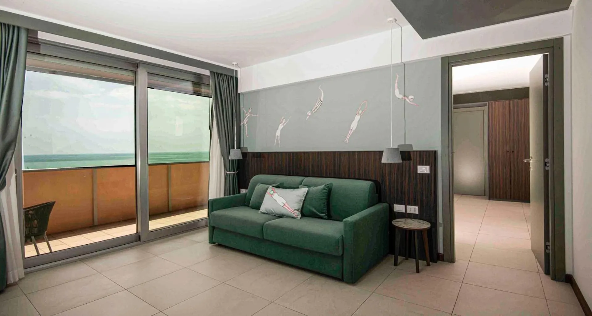 Seating area in Hotel Europa Lignano