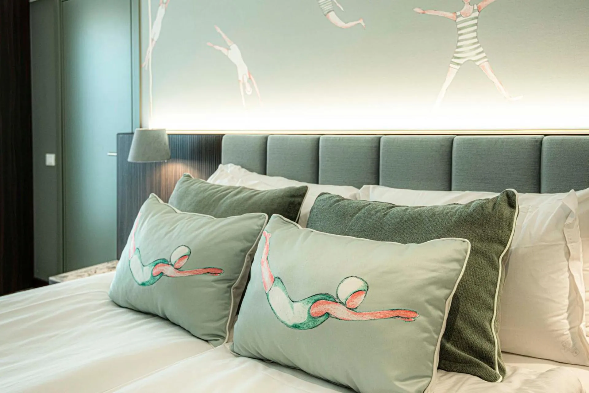 Decorative detail, Bed in Hotel Europa Lignano