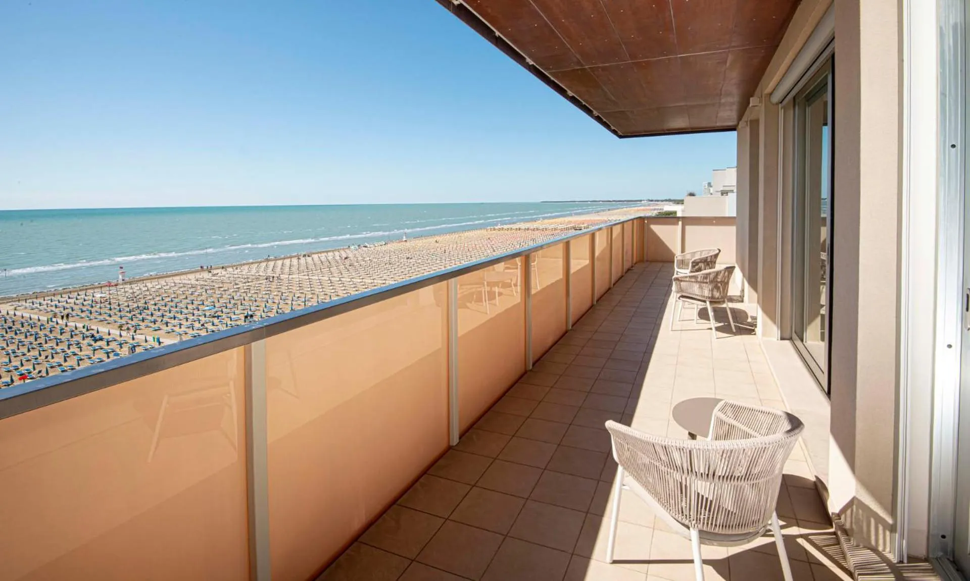 Balcony/Terrace in Hotel Europa Lignano