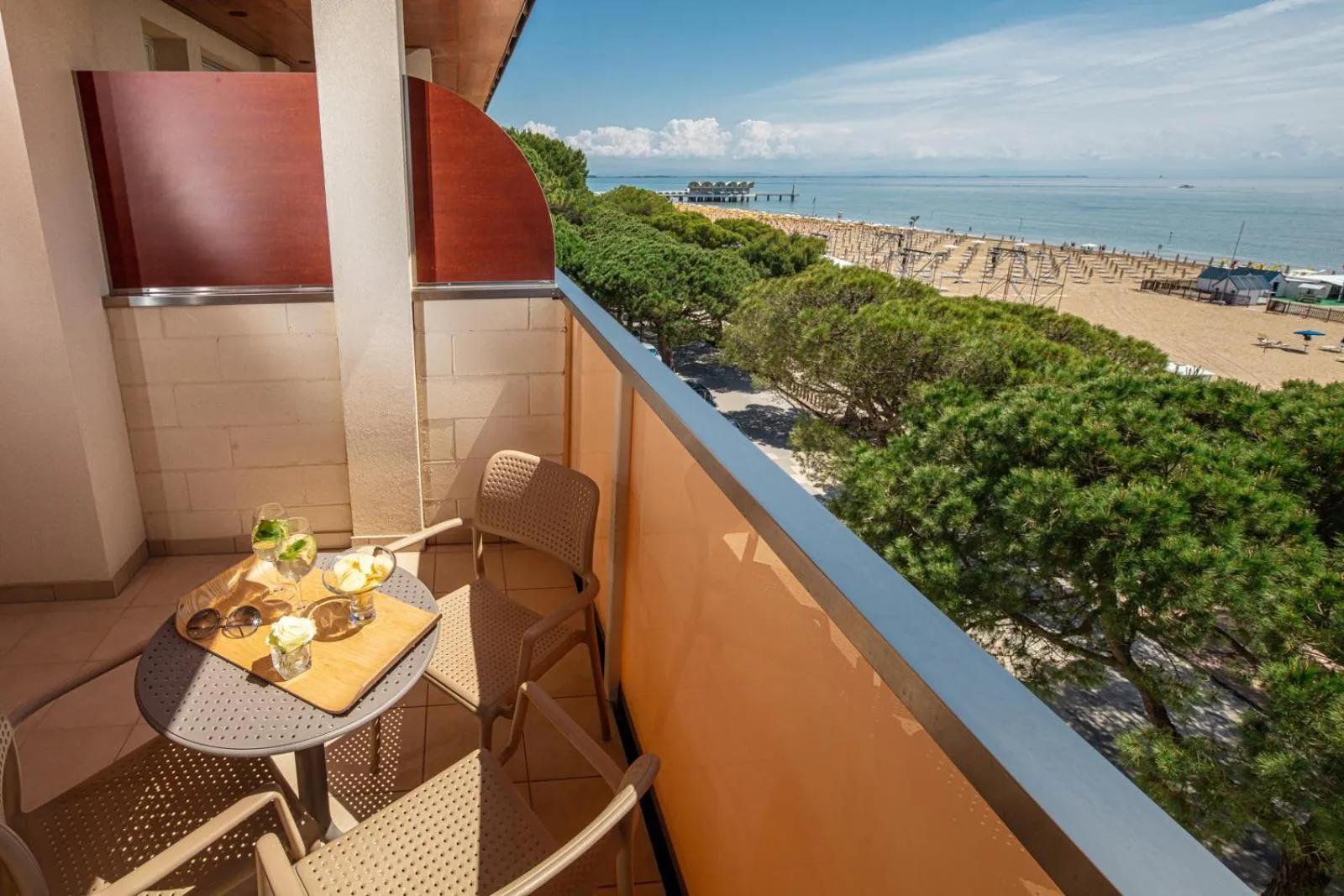 Balcony/Terrace in Hotel Europa Lignano