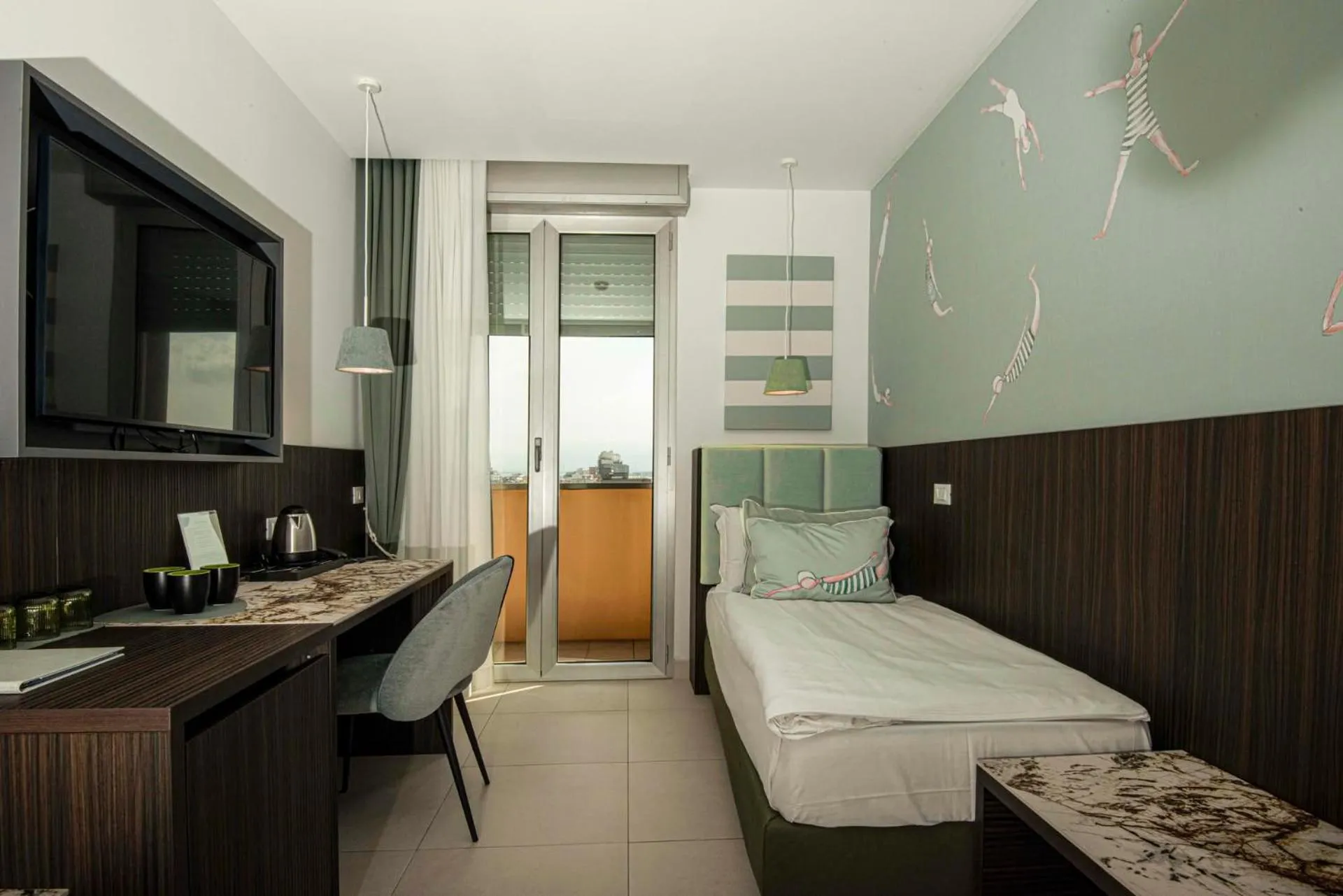 Bedroom, Bed in Hotel Europa Lignano