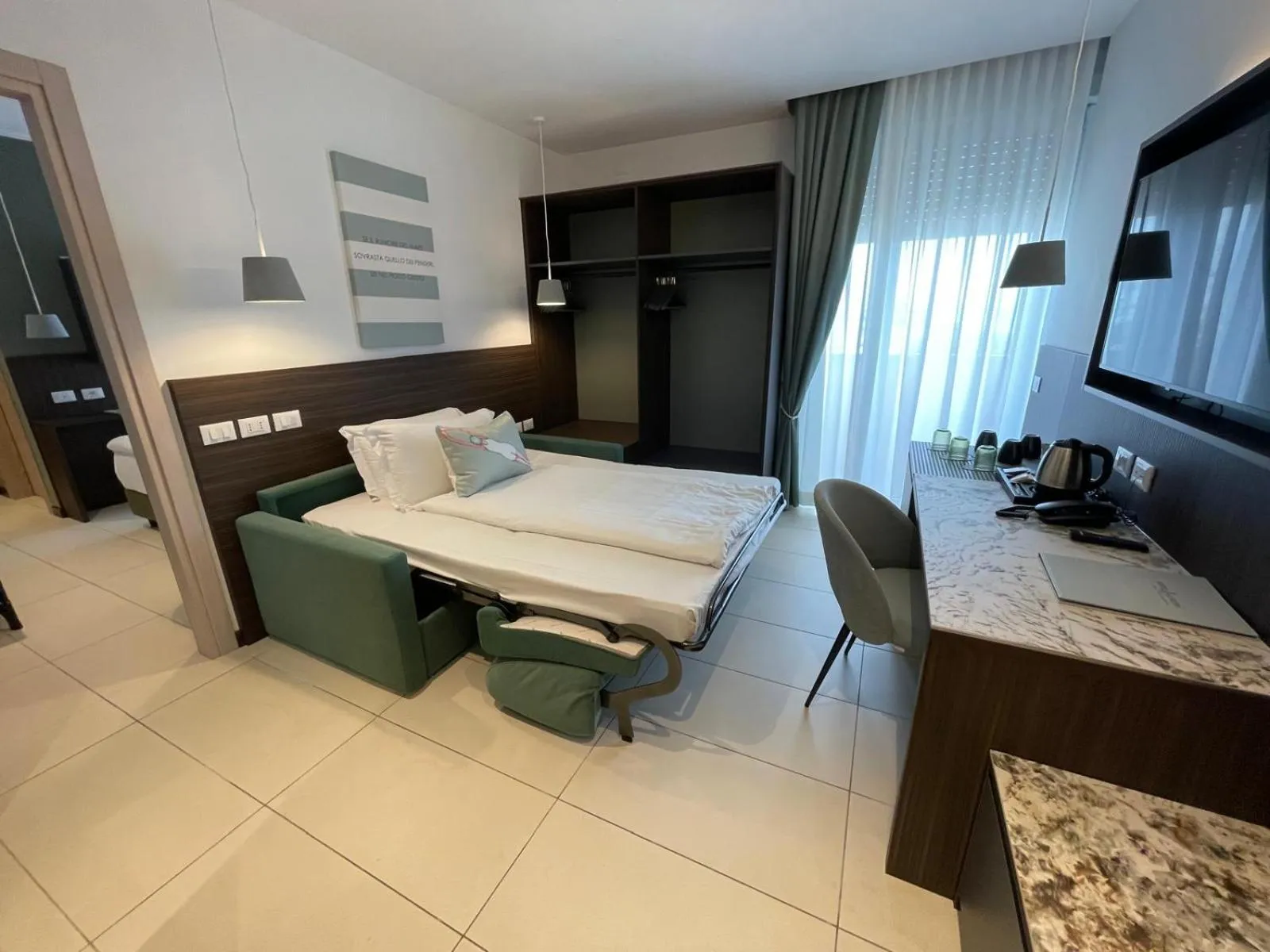 Bedroom, Bed in Hotel Europa Lignano