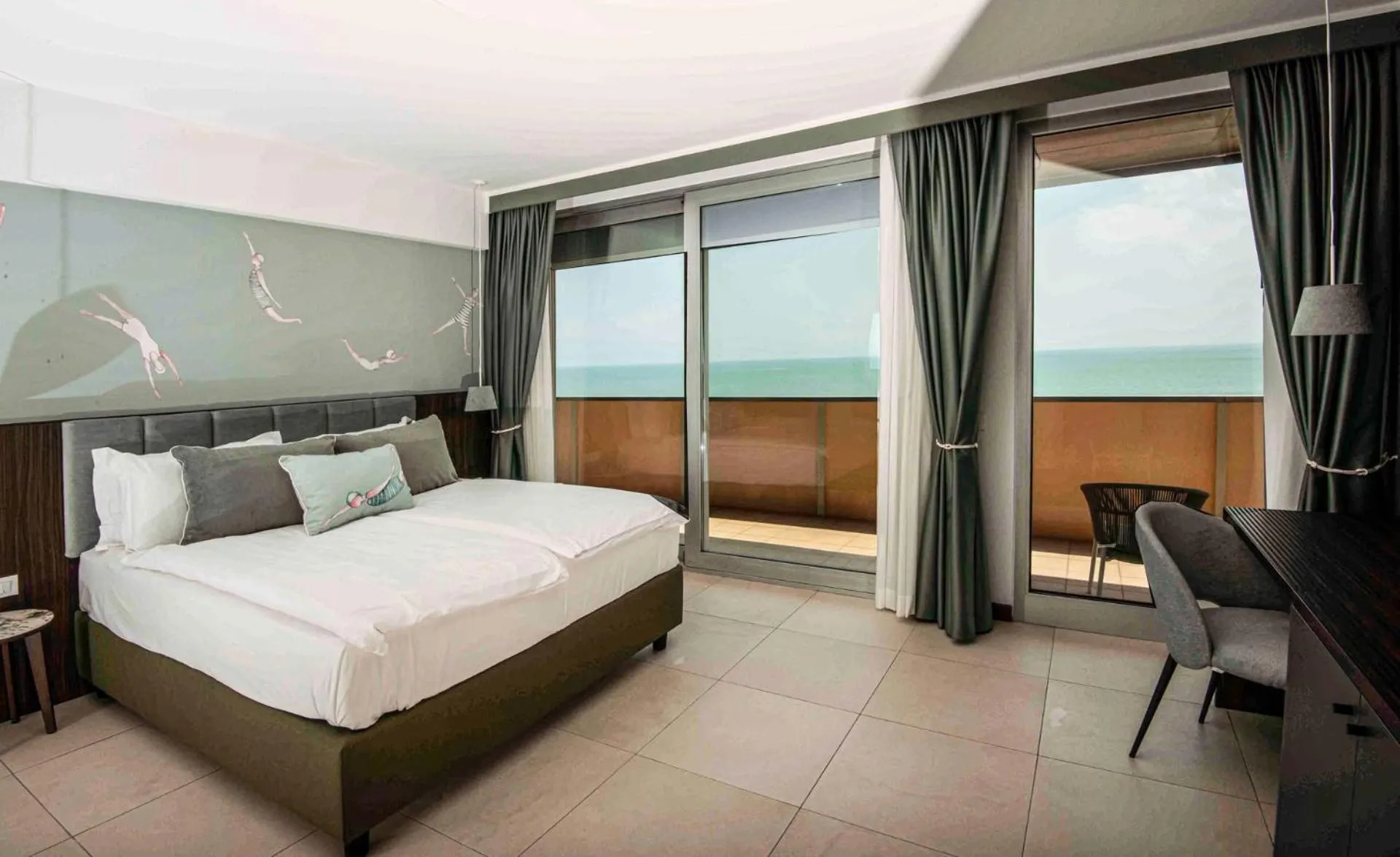 Bedroom, Bed in Hotel Europa Lignano