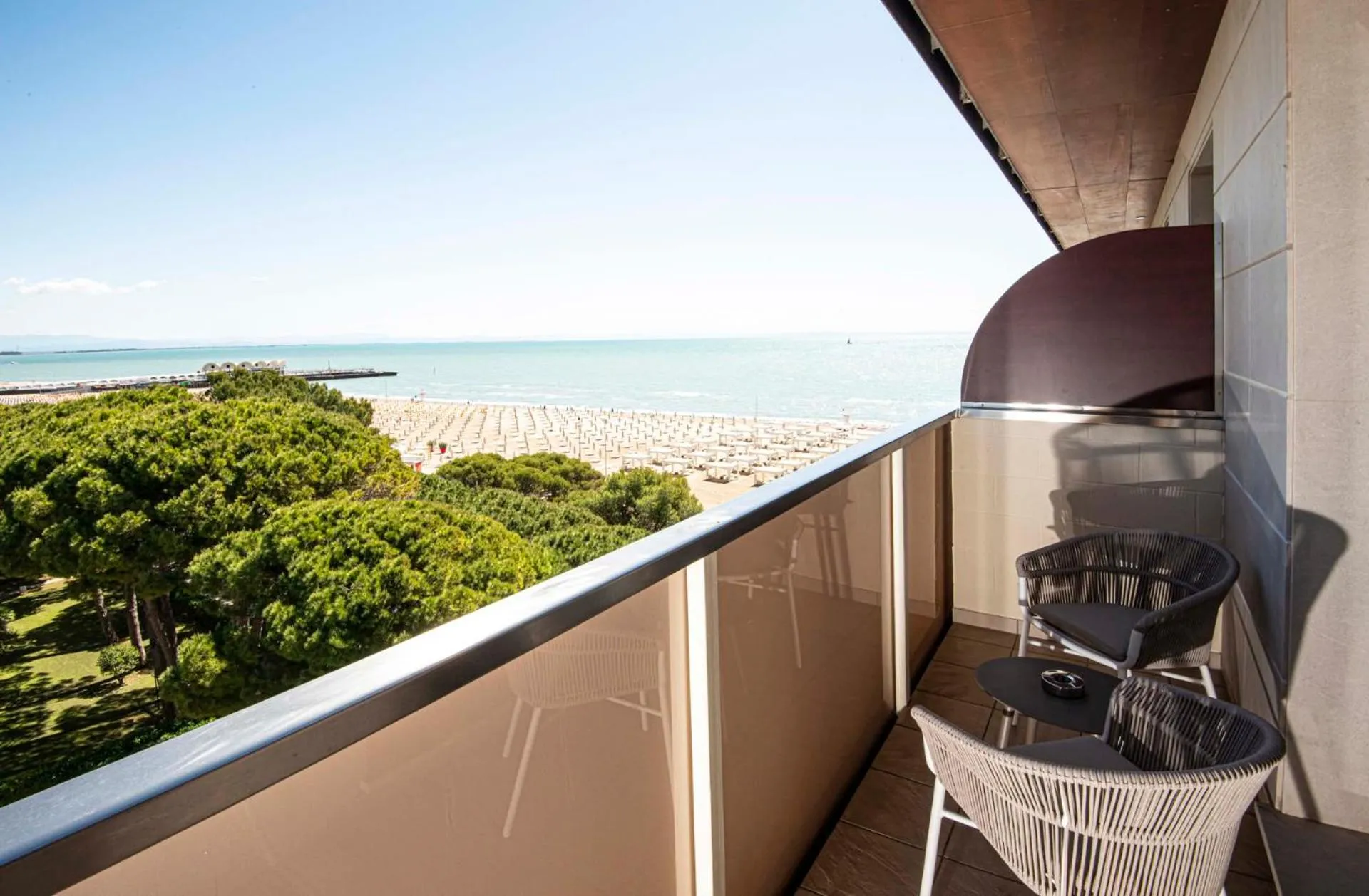 Balcony/Terrace in Hotel Europa Lignano