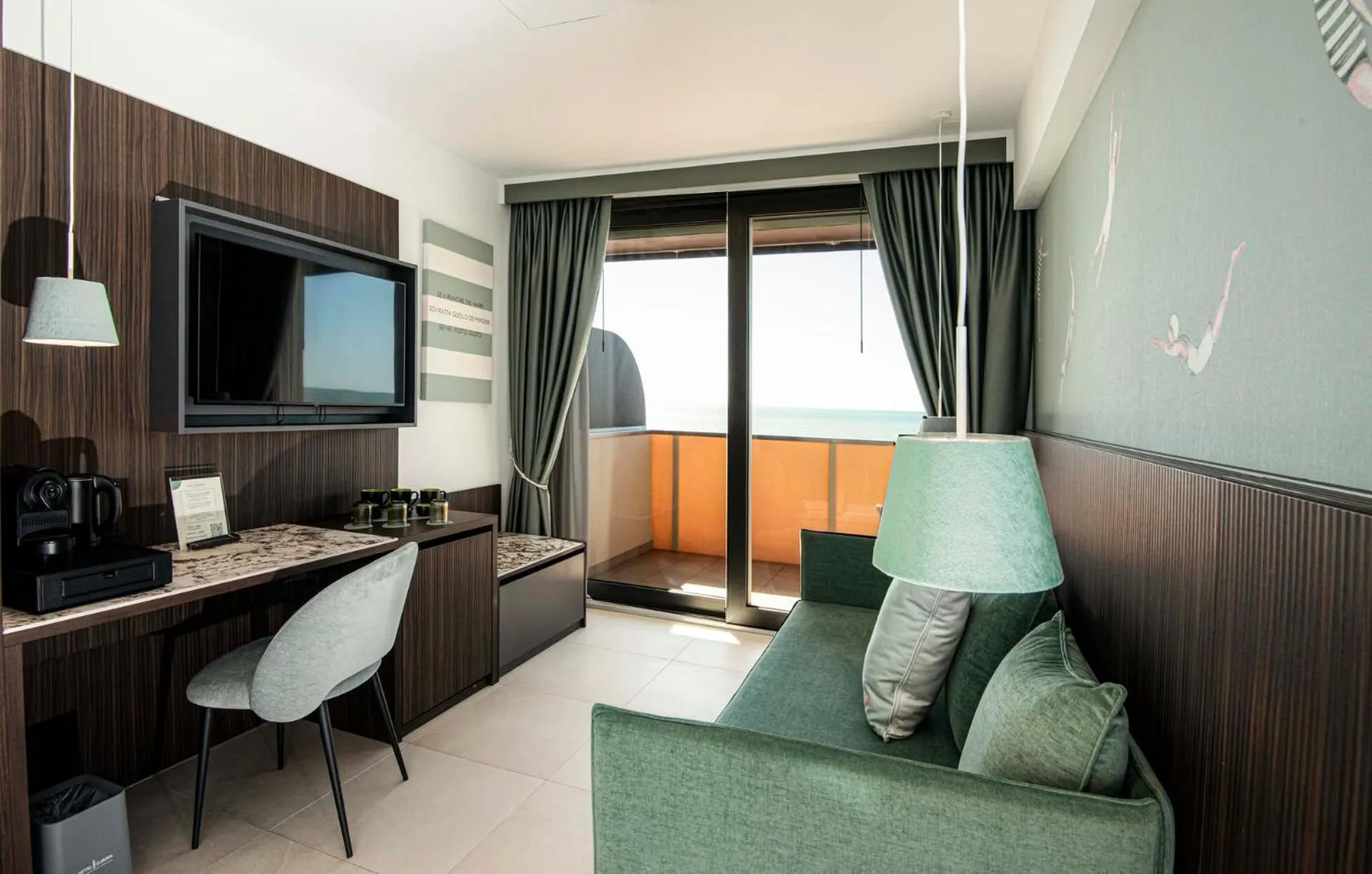 Seating area in Hotel Europa Lignano