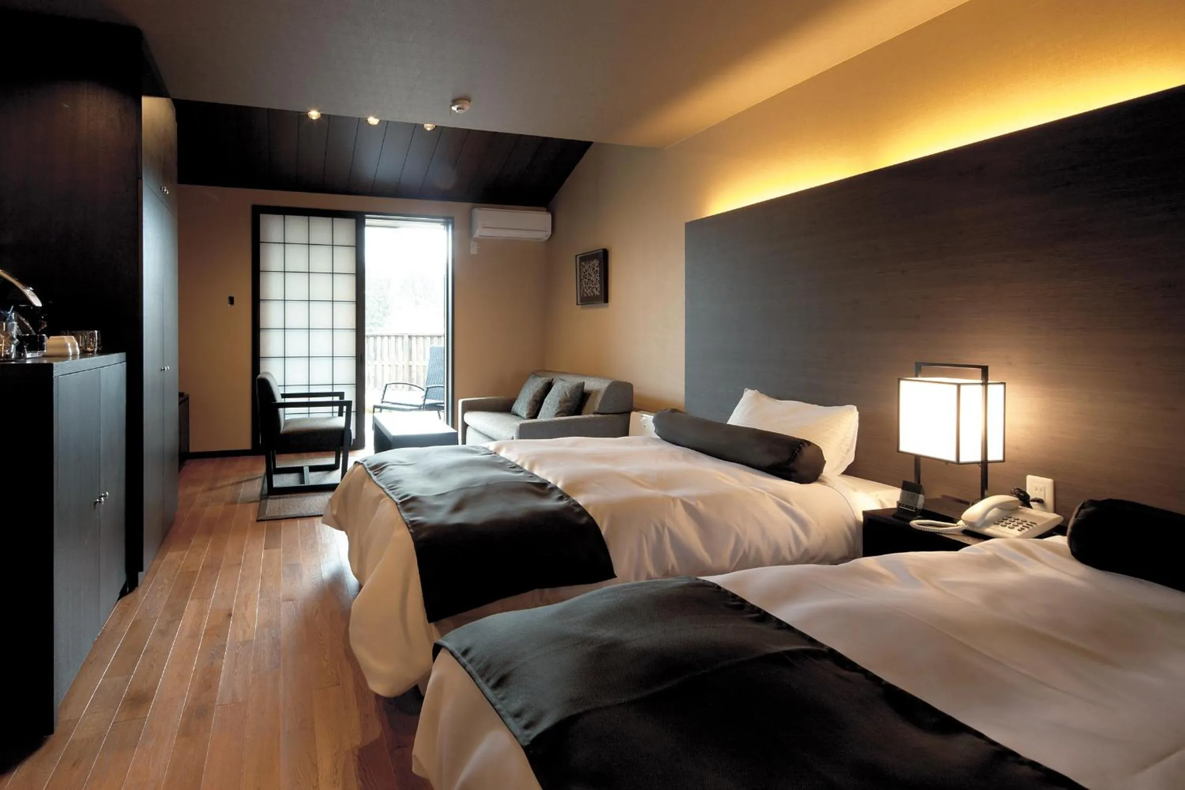 Photo of the whole room, Bed in Hotel Morinokaze Tateyama‎