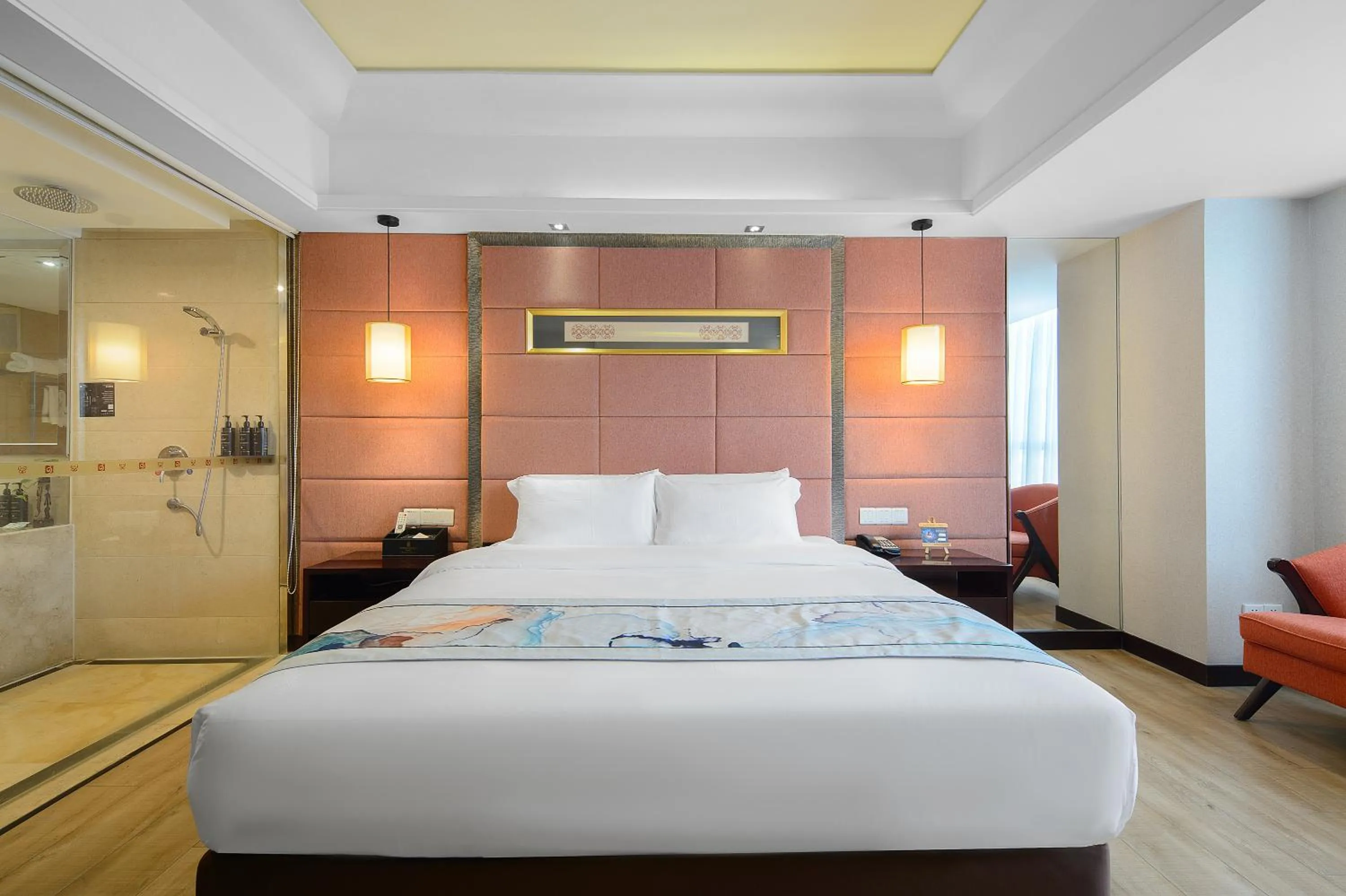 Bed in Foshan Rezen Select Pasonda Hotel