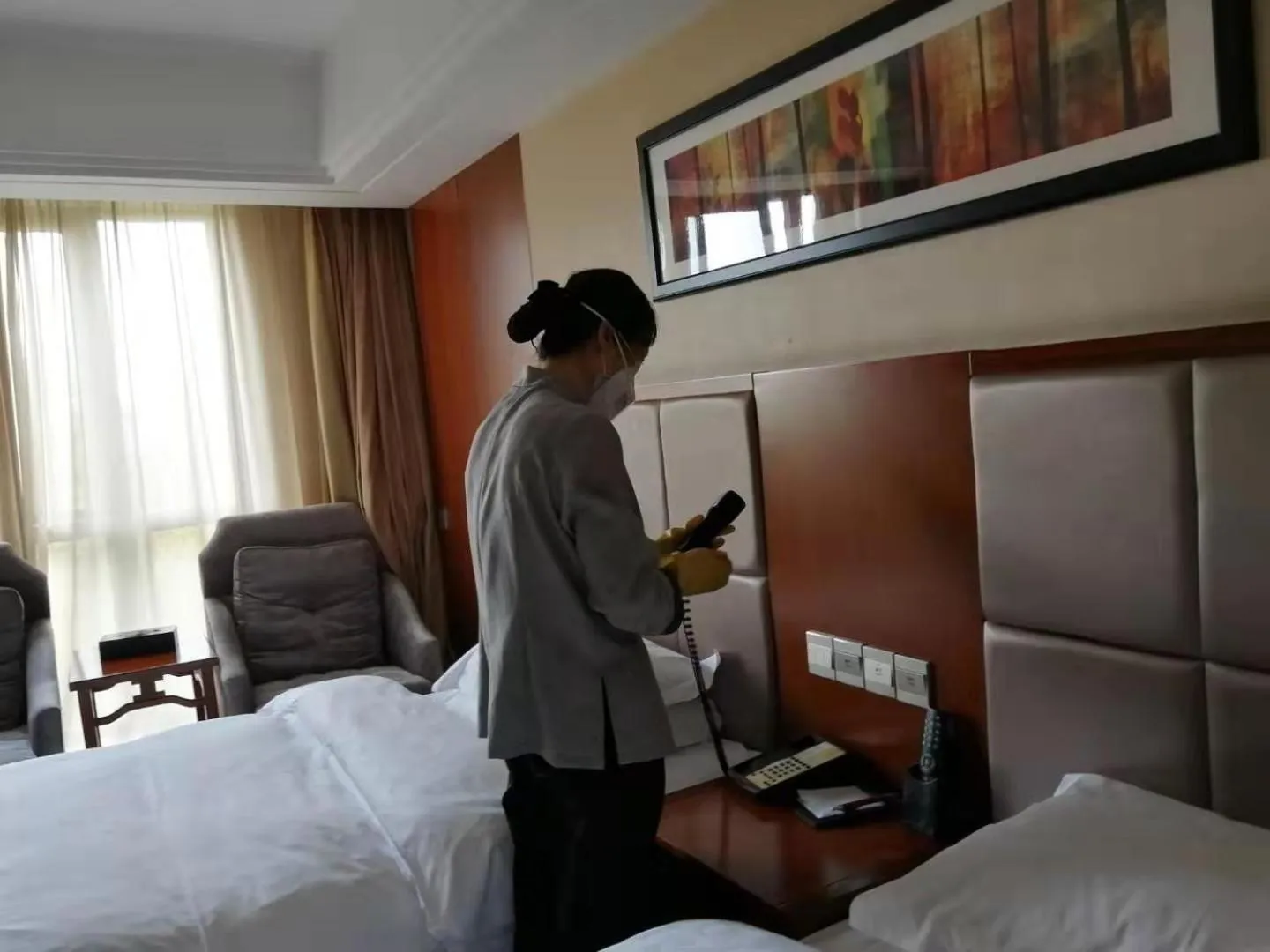 Bed in Ramada Nanjing