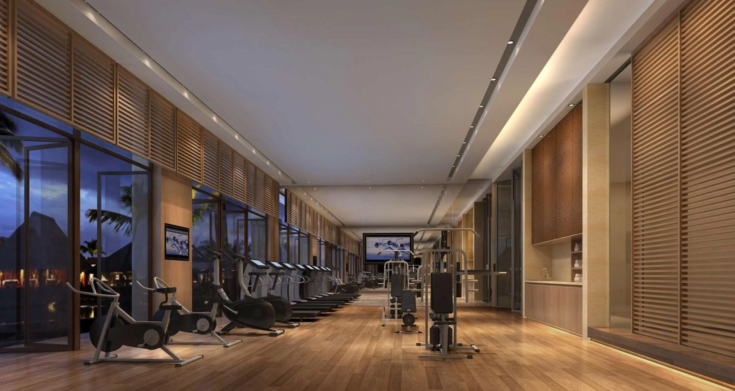 Fitness centre/facilities in DoubleTree by Hilton Haikou Chengmai