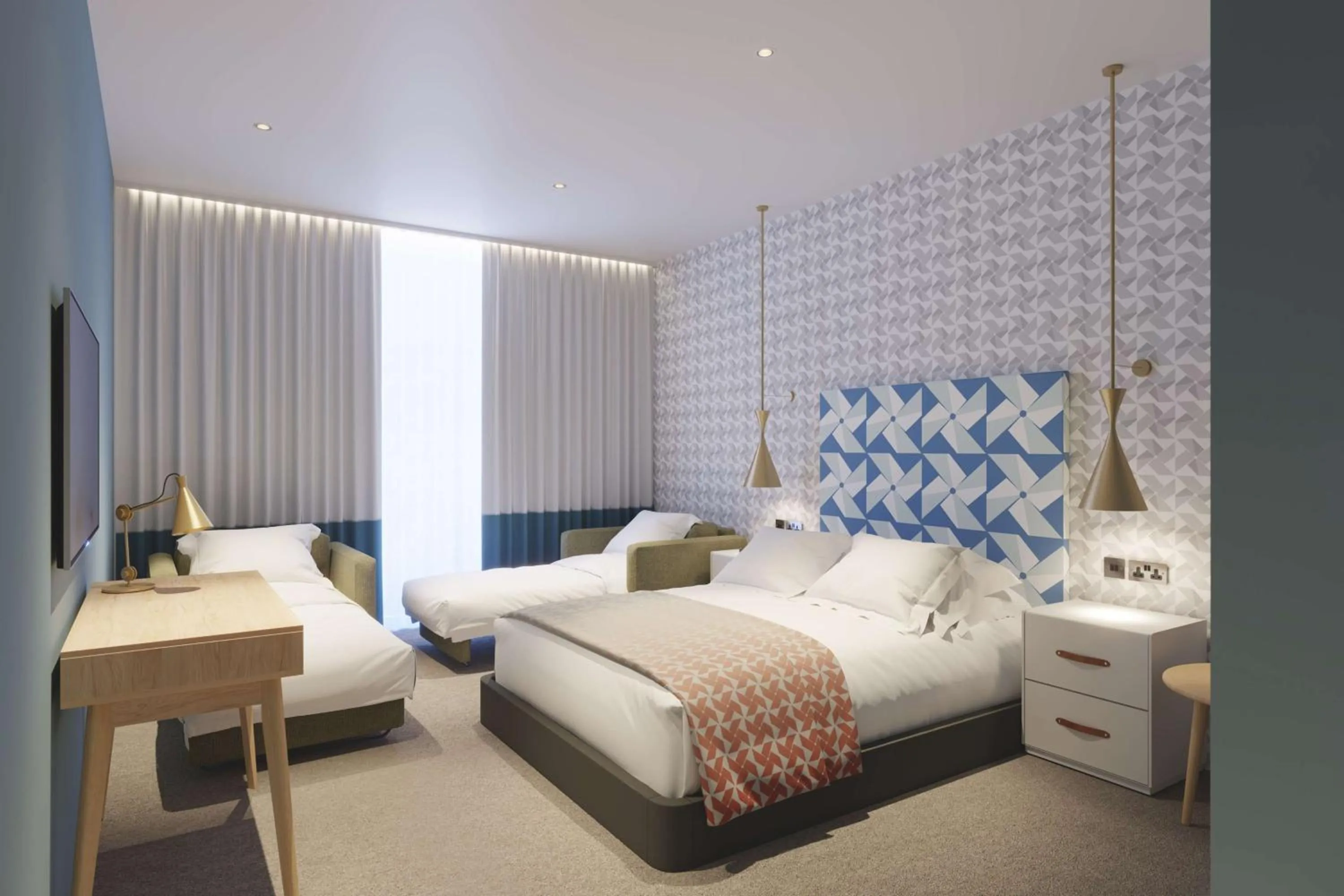 Bed in Hilton Bournemouth