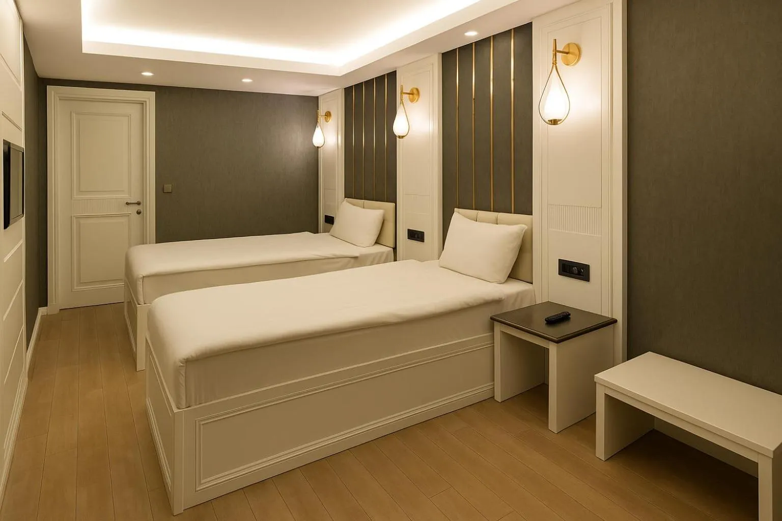 Bed in Ber Mai İnci Hotel Antalya