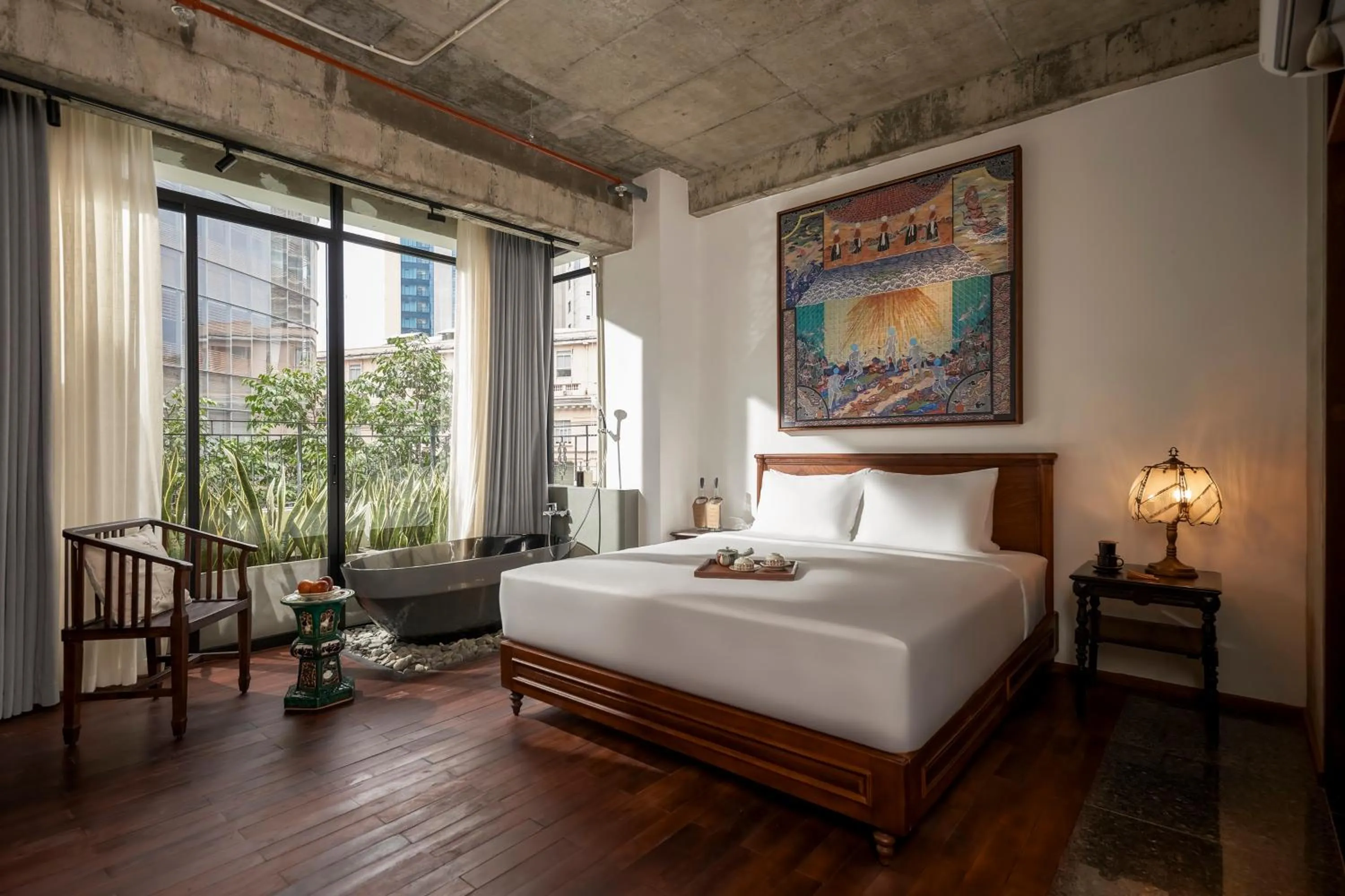 Photo of the whole room, Bed in Anima Saigon Boutique - Vietnamese Contemporary Art Hotel