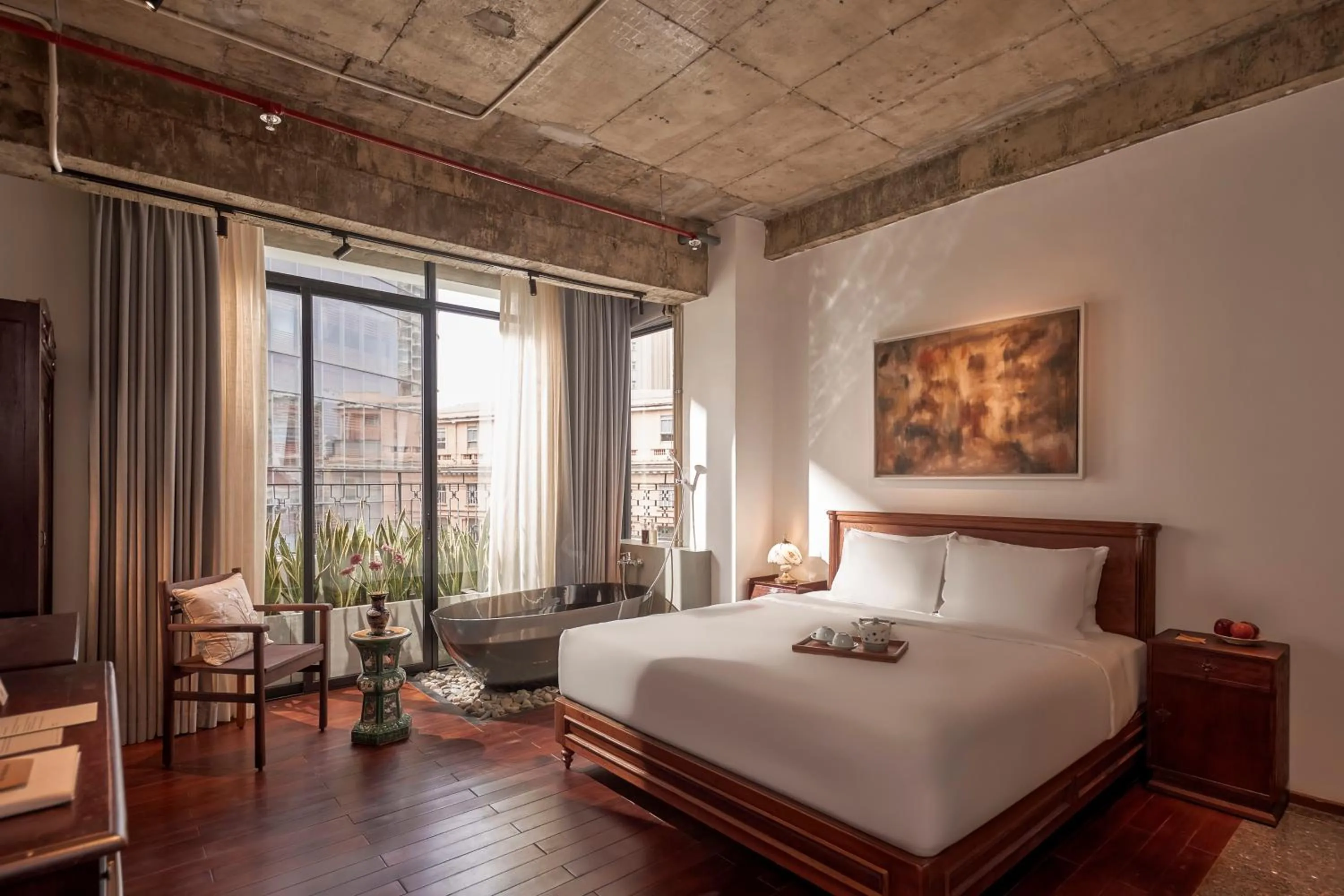 Photo of the whole room, Bed in Anima Saigon Boutique - Vietnamese Contemporary Art Hotel