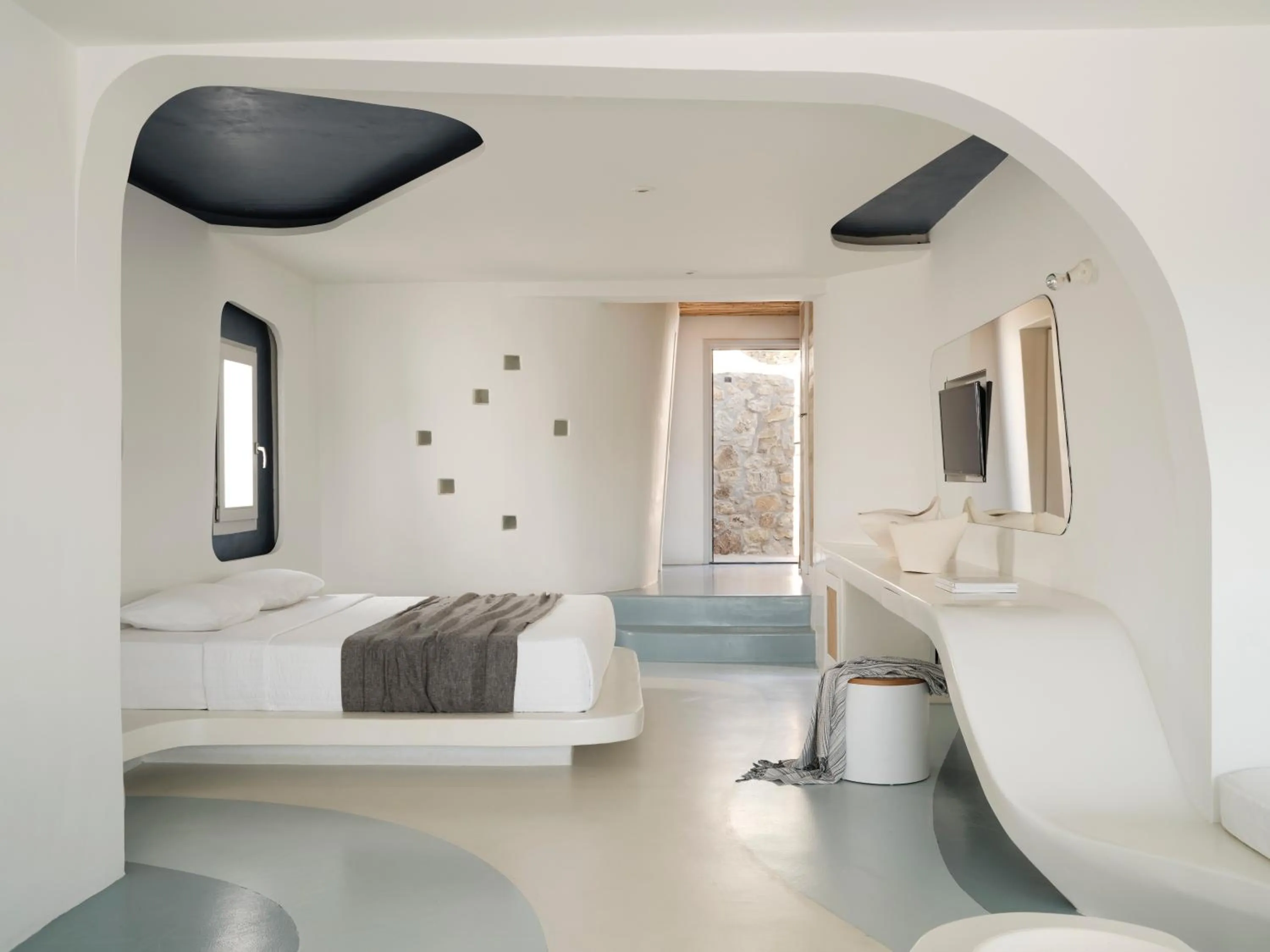 Bed in Andronikos Hotel