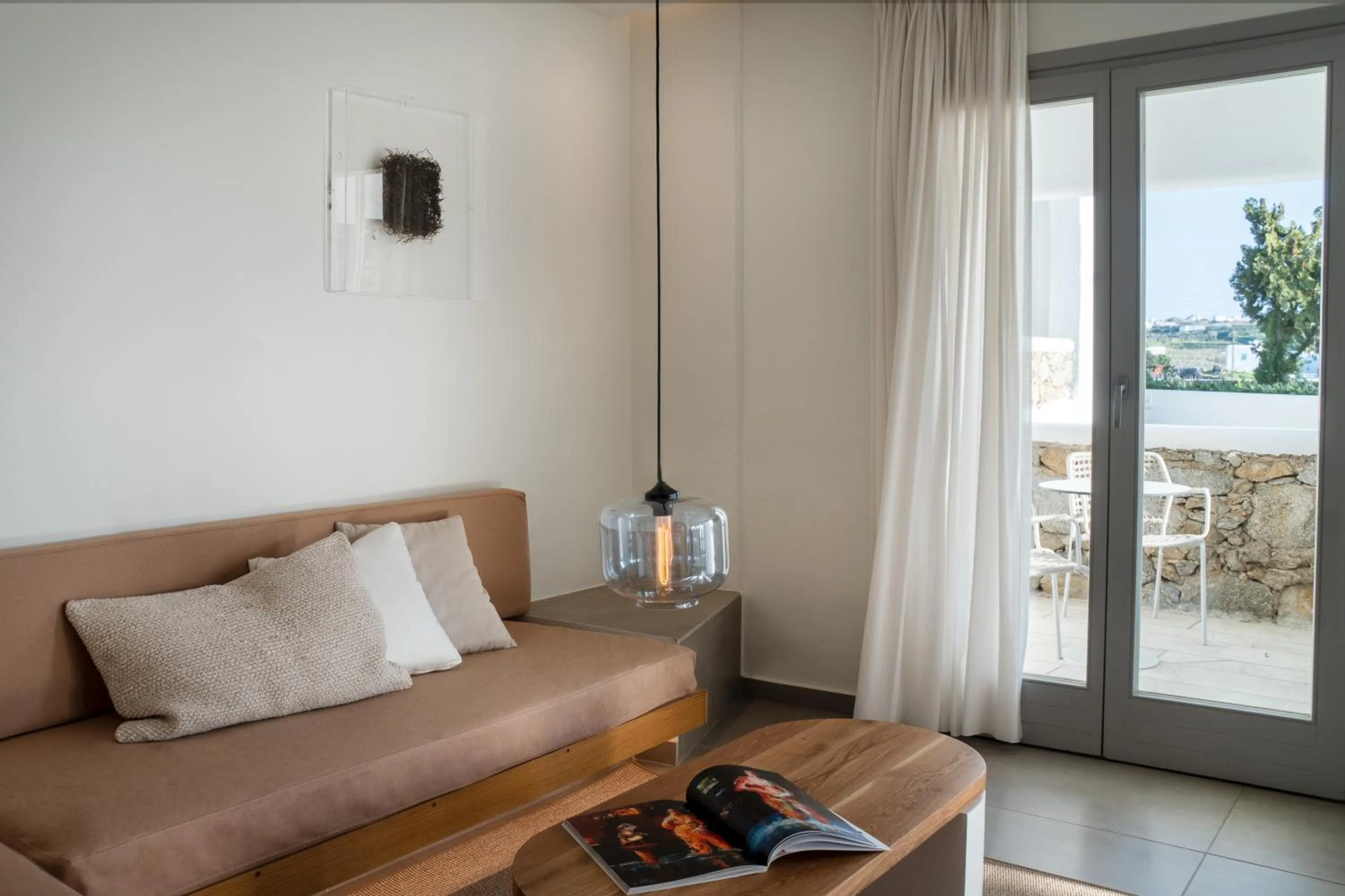 Seating area in Andronikos Hotel